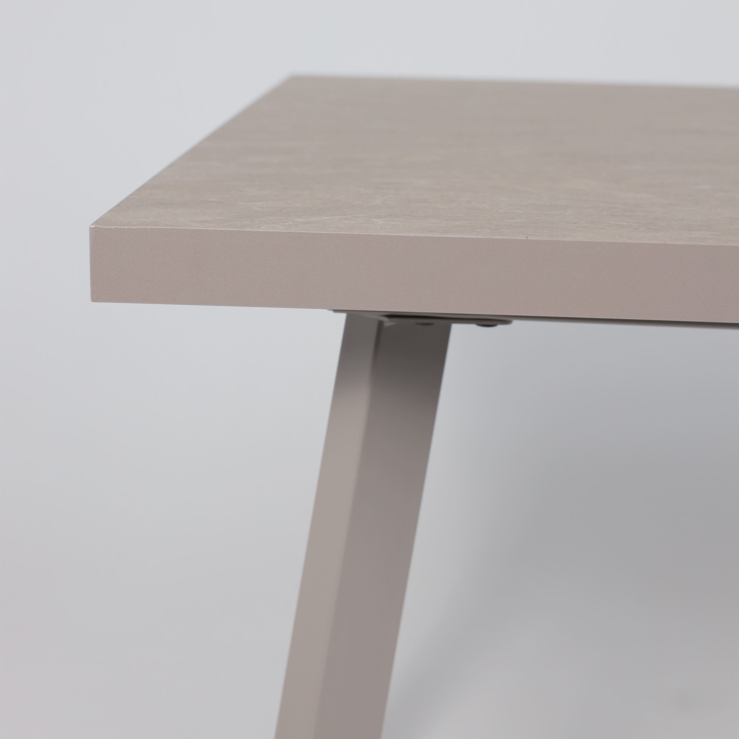 Стол BORG-140, раздвижной 140(180)х85, Бежевый камень-HPL/Капучино