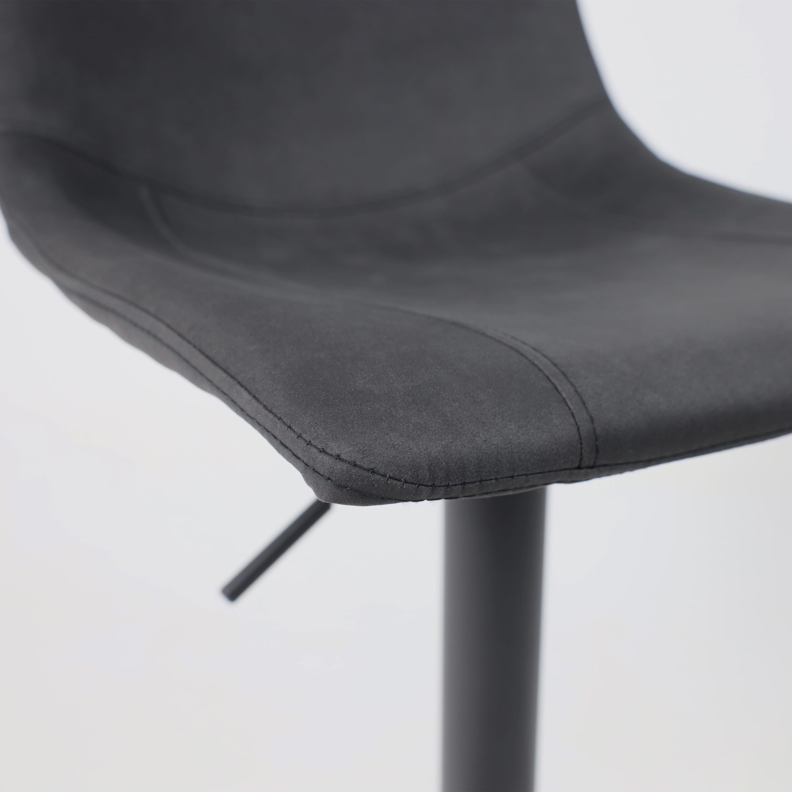 Стул барный BEN, ткань,  черный/черный