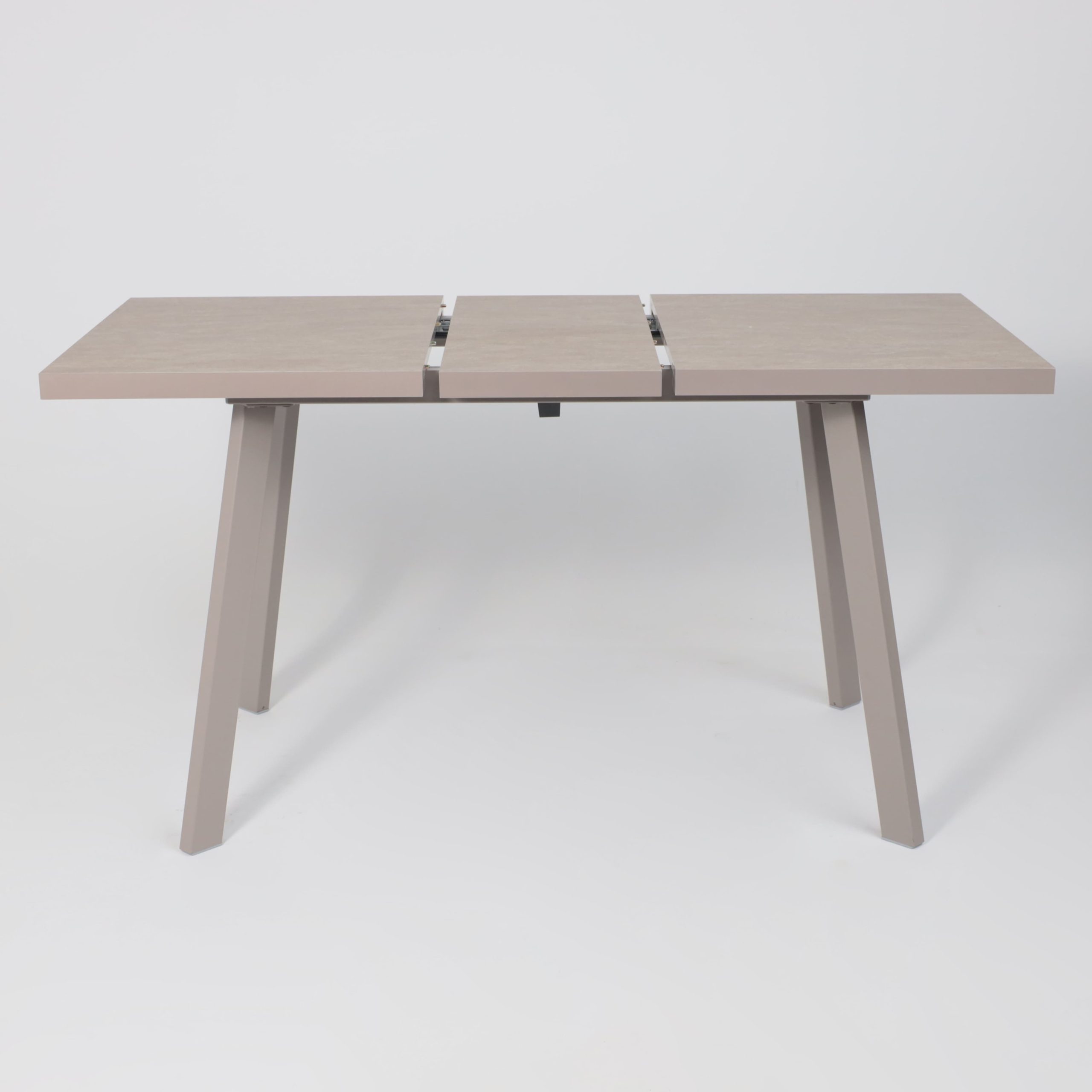 Стол BORG-110, раздвижной 110(142)х70, Бежевый камень-HPL/Капучино