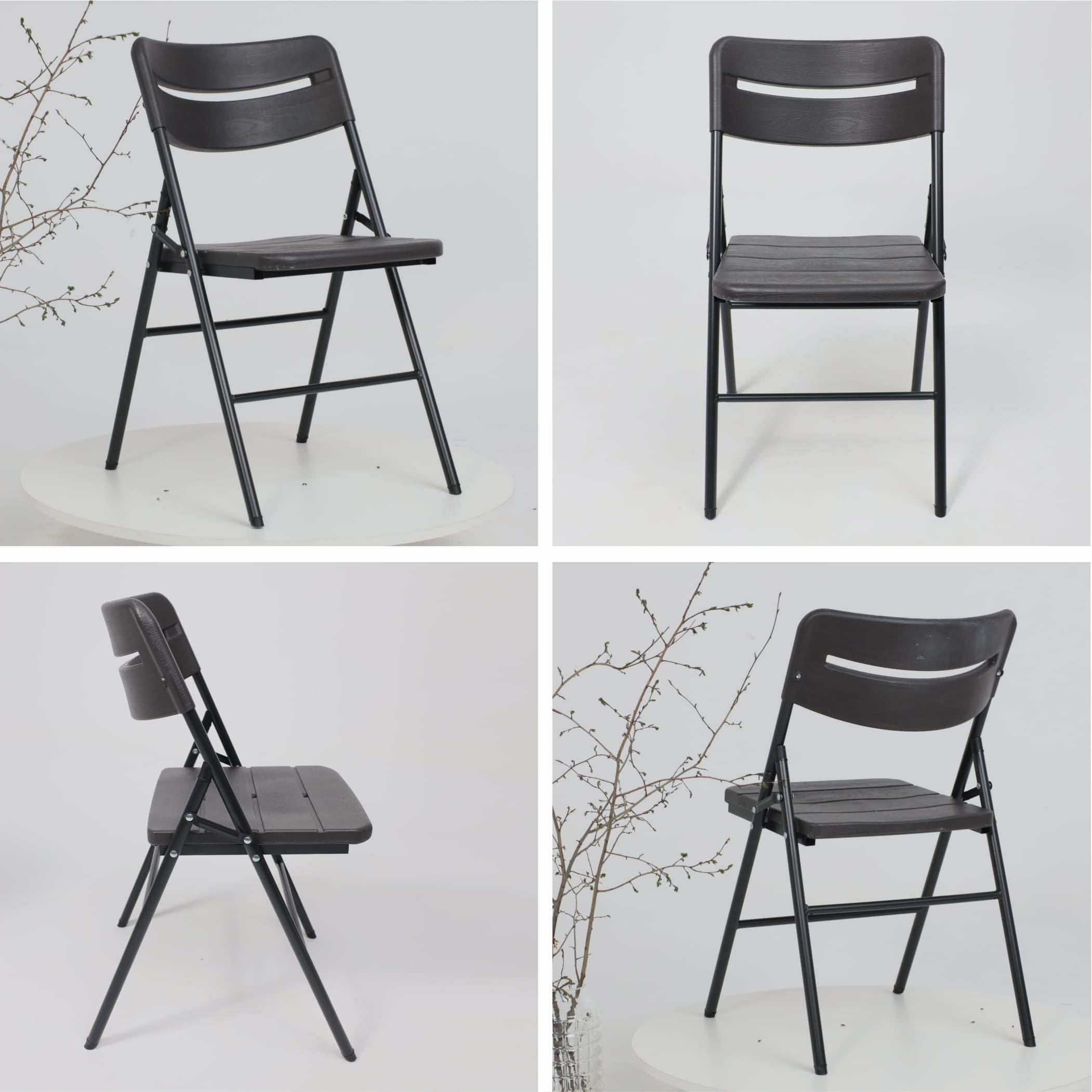 Стул складной 45*49*78, темно-серый