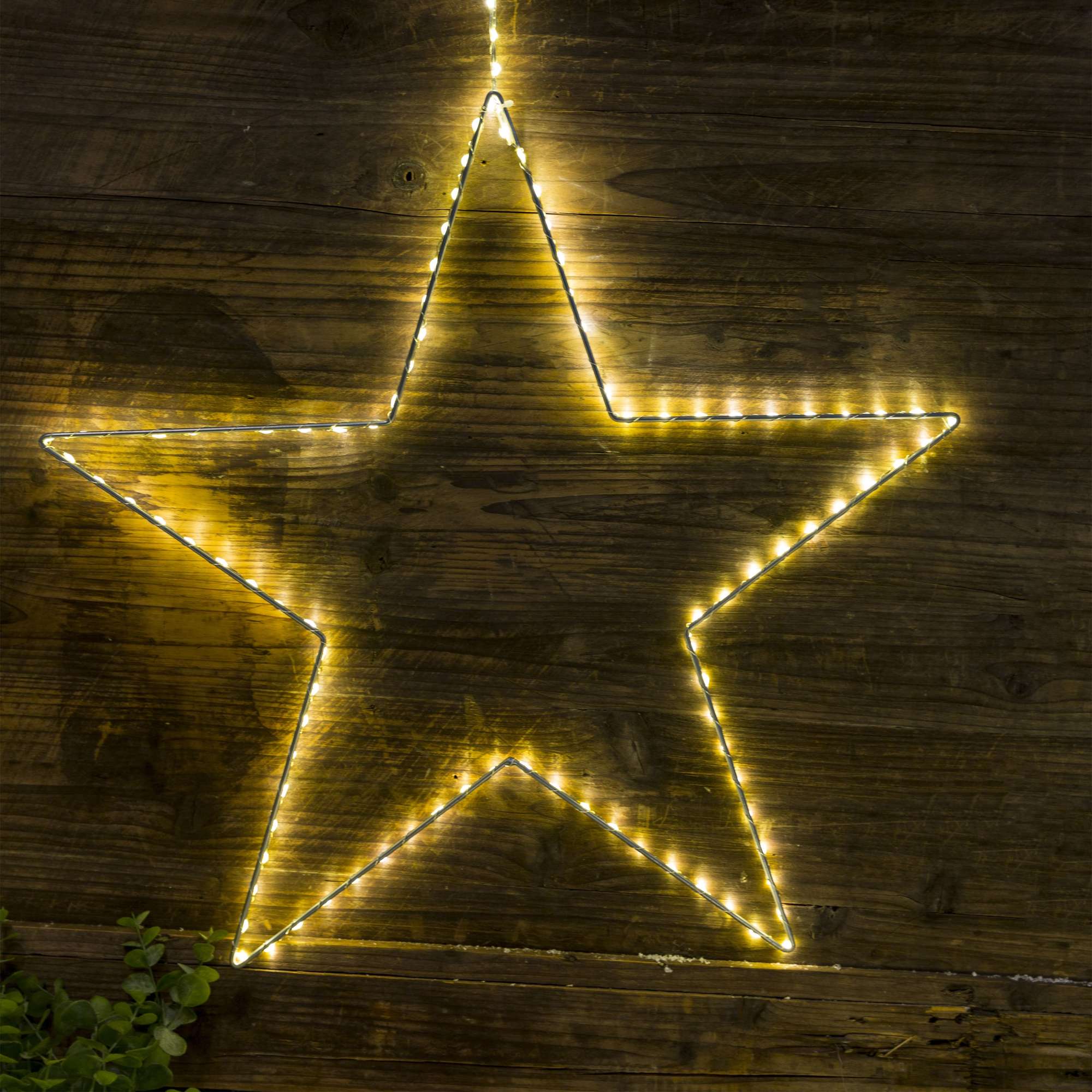 Светодиодный декор AKS тип 4 ( Звезда 40см 104LED, 3АА )