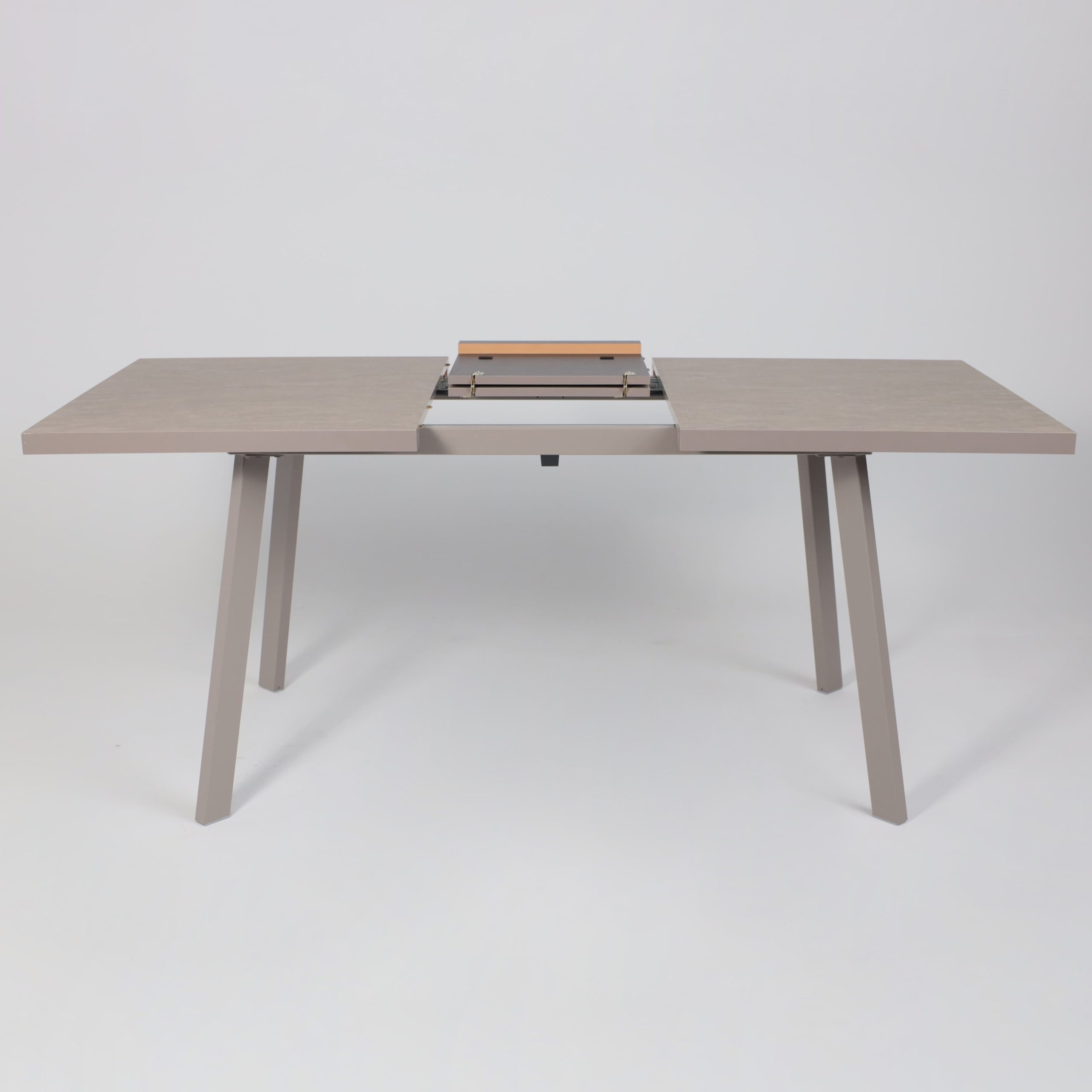 Стол BORG-140, раздвижной 140(180)х85, Бежевый камень-HPL/Капучино