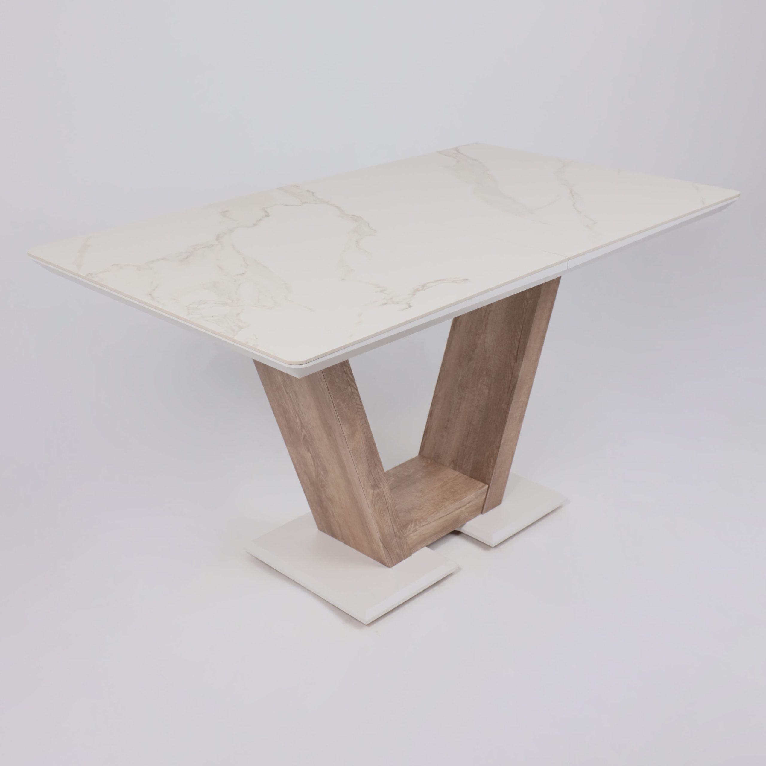 Стол ТОРОНТО, керамика 0 кат. 1400(1715)*800, Камень белый Greys white/Ель умбра