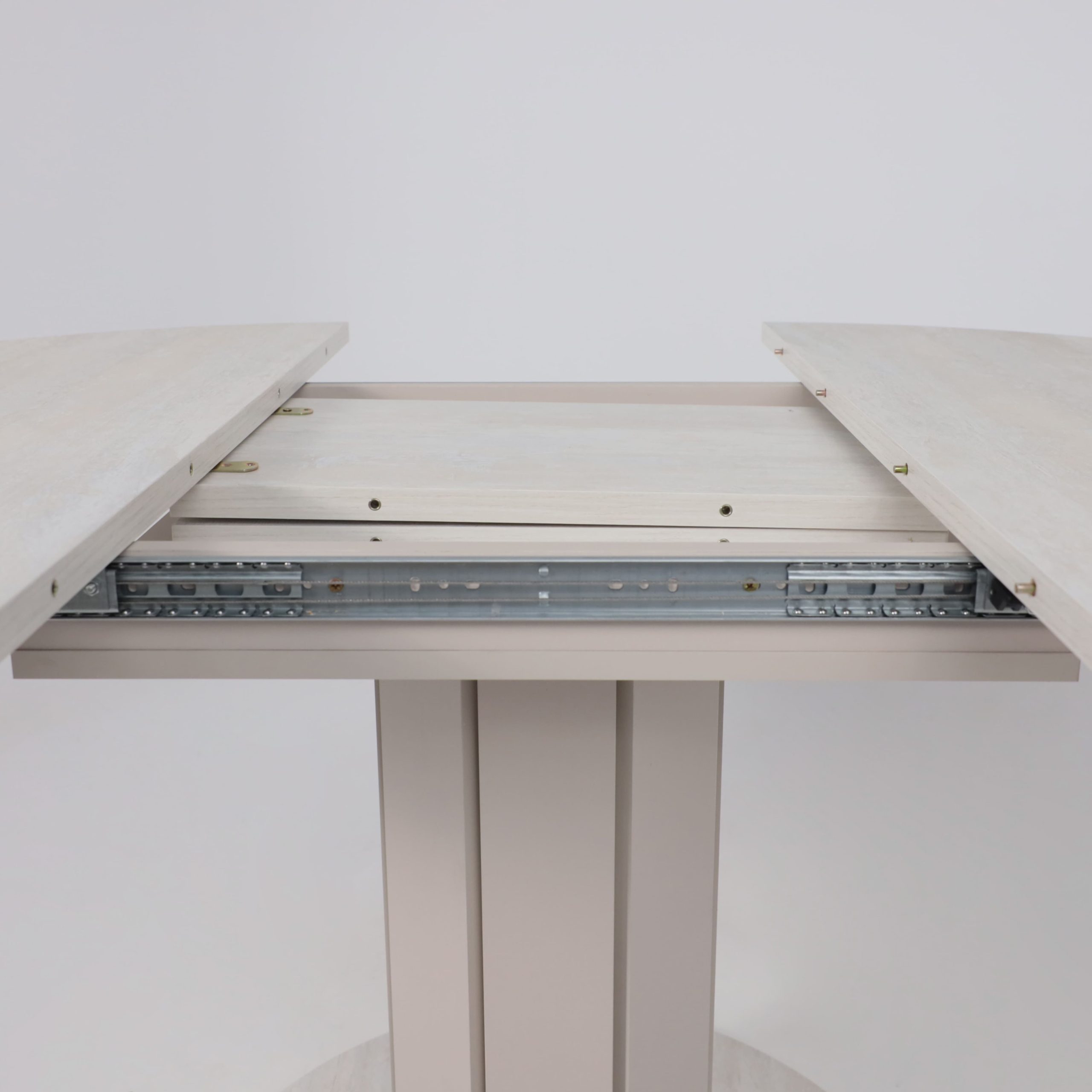 Стол раздвижной на опоре ONTARIO,1000(1300)*760*1000, (ледяное дерево/персидский жемчуг)