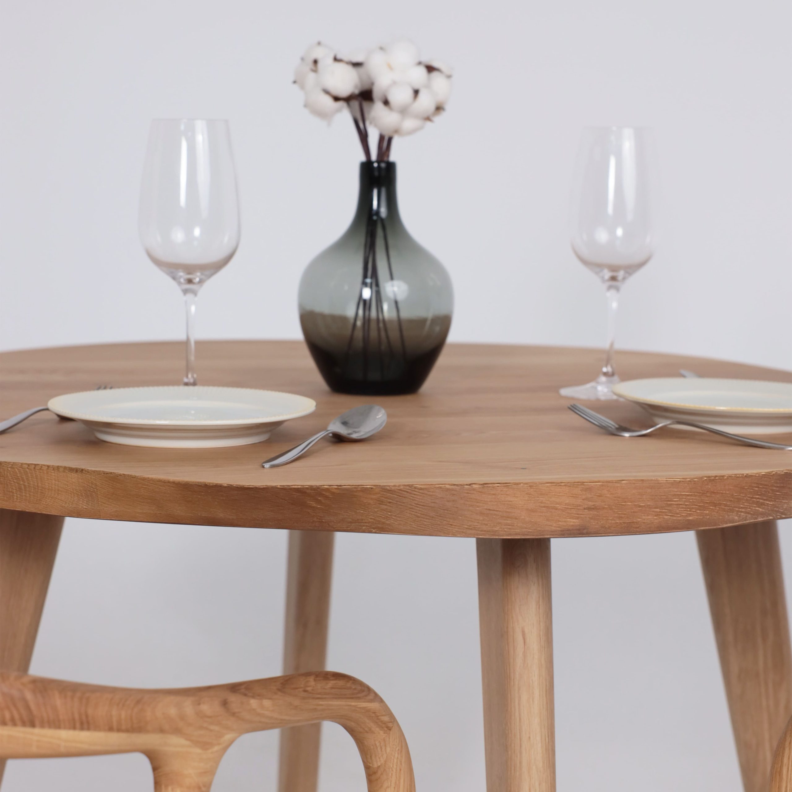 Стол НЕМО, d100*75 дуб натуральный/дуб натуральный (ПР-4 DSW (Т37) (03) КС-60 массив)