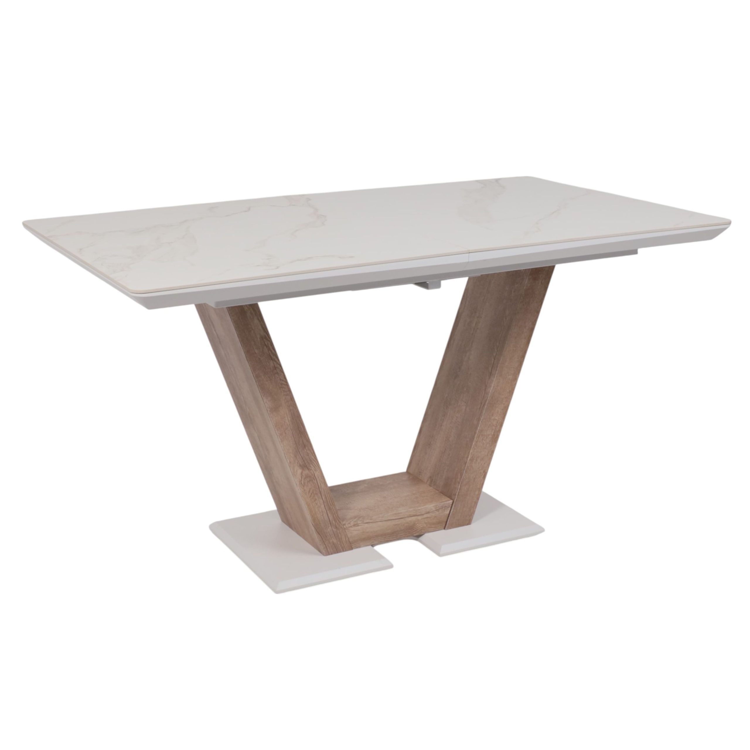 Стол ТОРОНТО, керамика 0 кат. 1400(1715)*800, Камень белый Greys white/Ель умбра