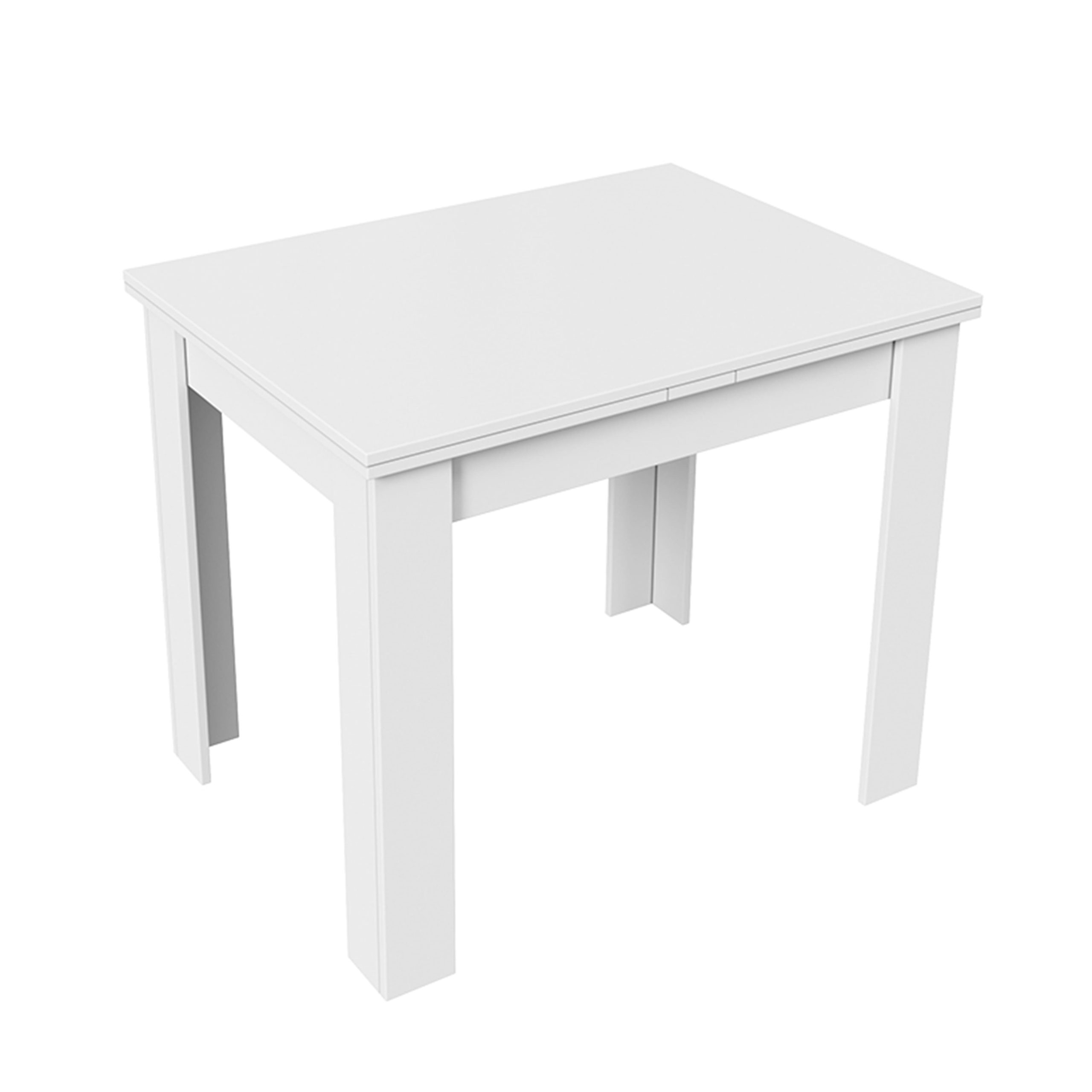 Стол раздвижной ПРОМО Тип 3, 900(1698)*670, белый/белый
