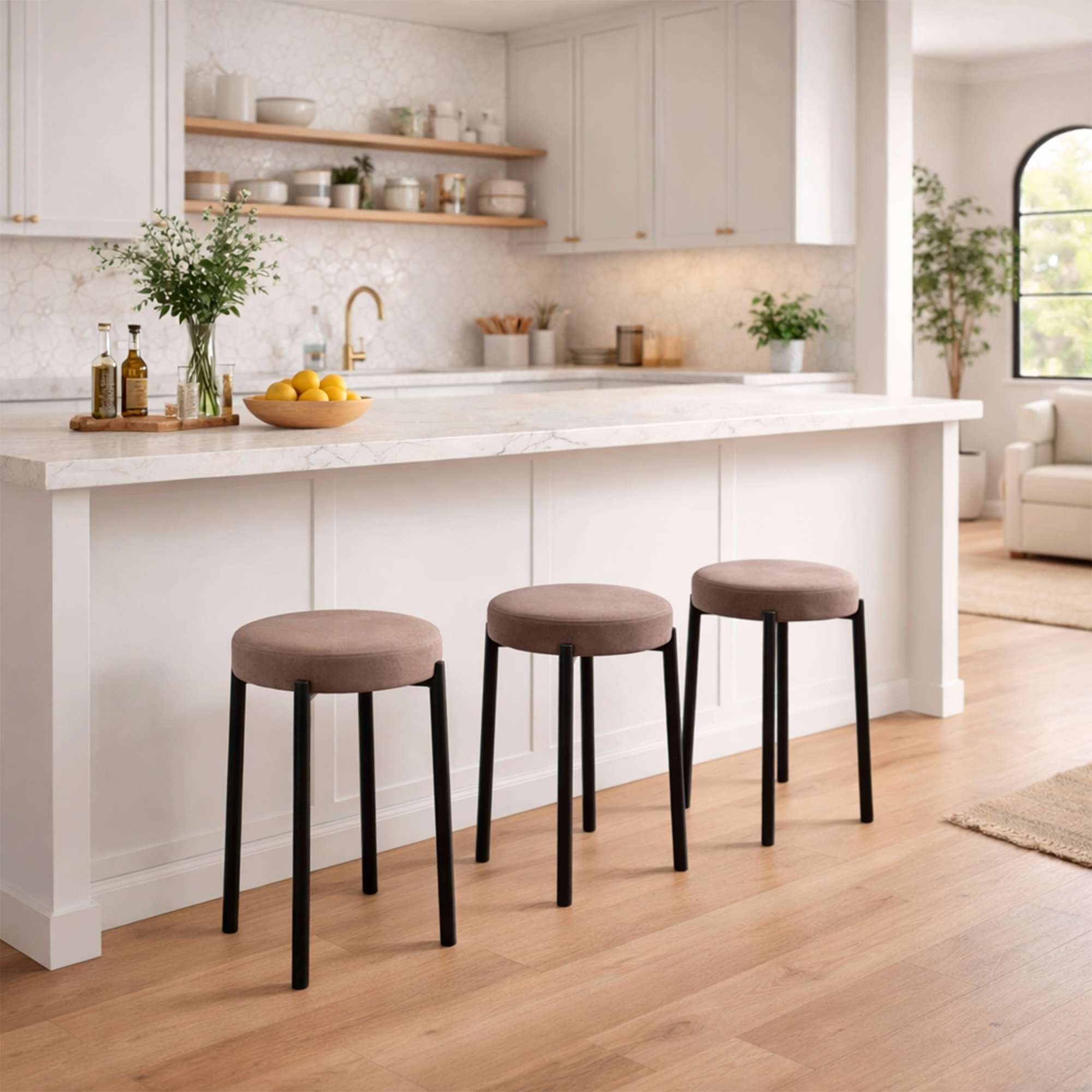 Табурет BOB, b05 LATTE LUXчерный