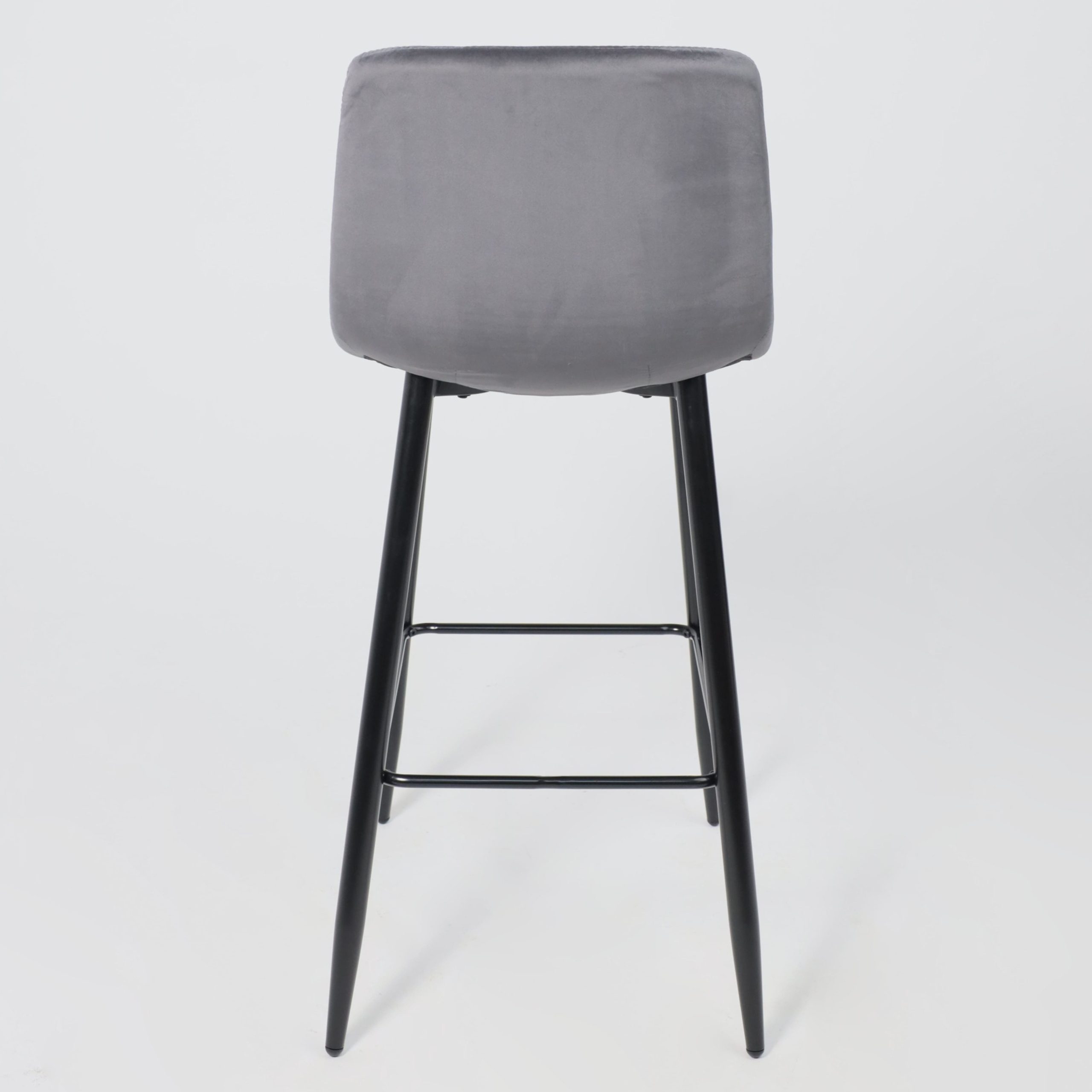 Стул STELLA, барный, серый велюр HLR21/черный