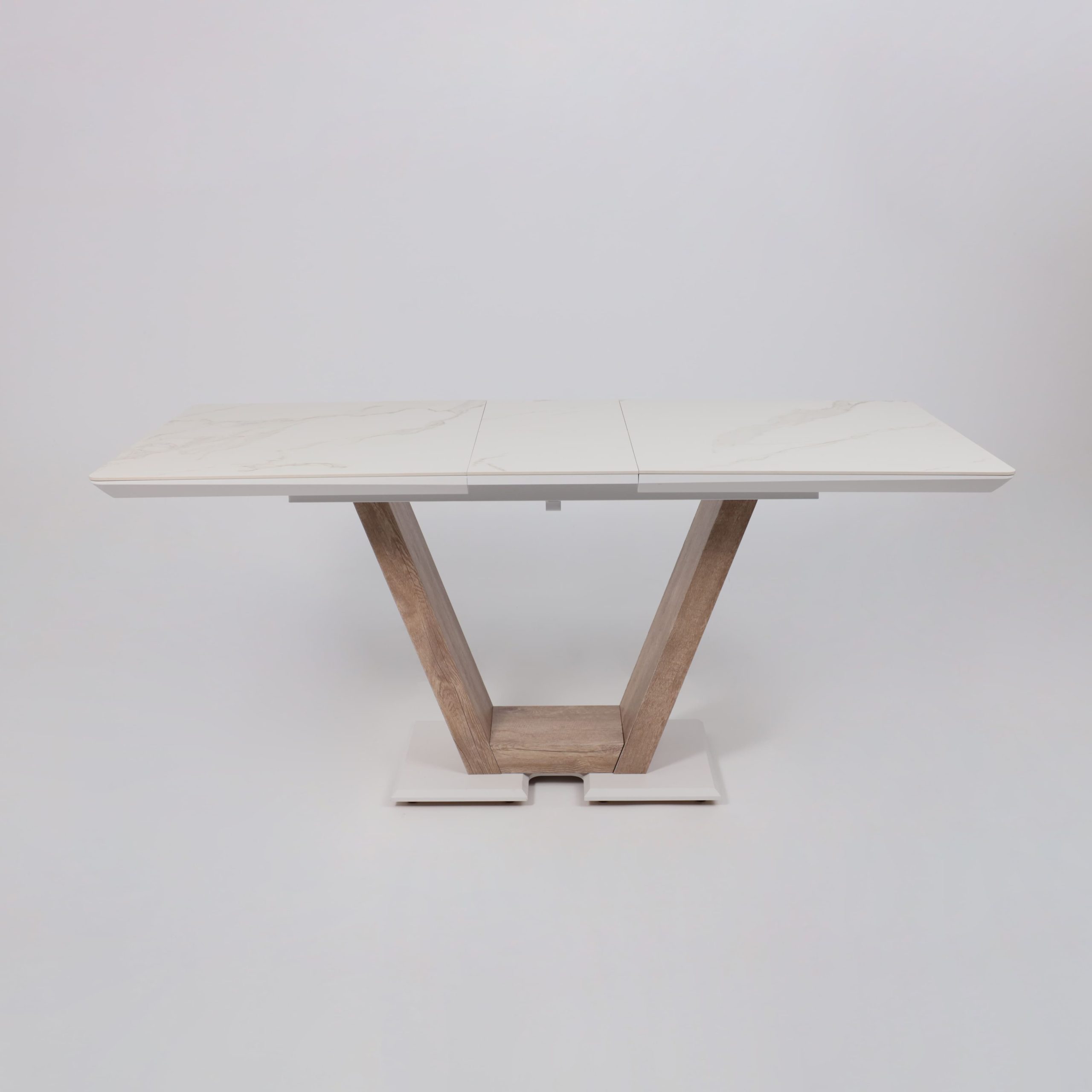 Стол ТОРОНТО, керамика 0 кат. 1400(1715)*800, Камень белый Greys white/Ель умбра