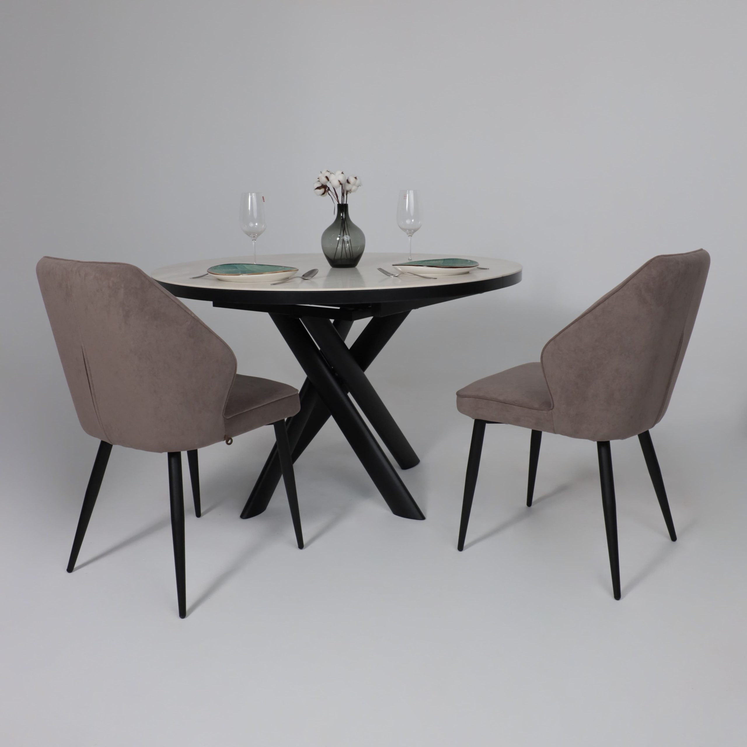 Стул MICHAEL-R1 360, b05 LATTE LUXчерный