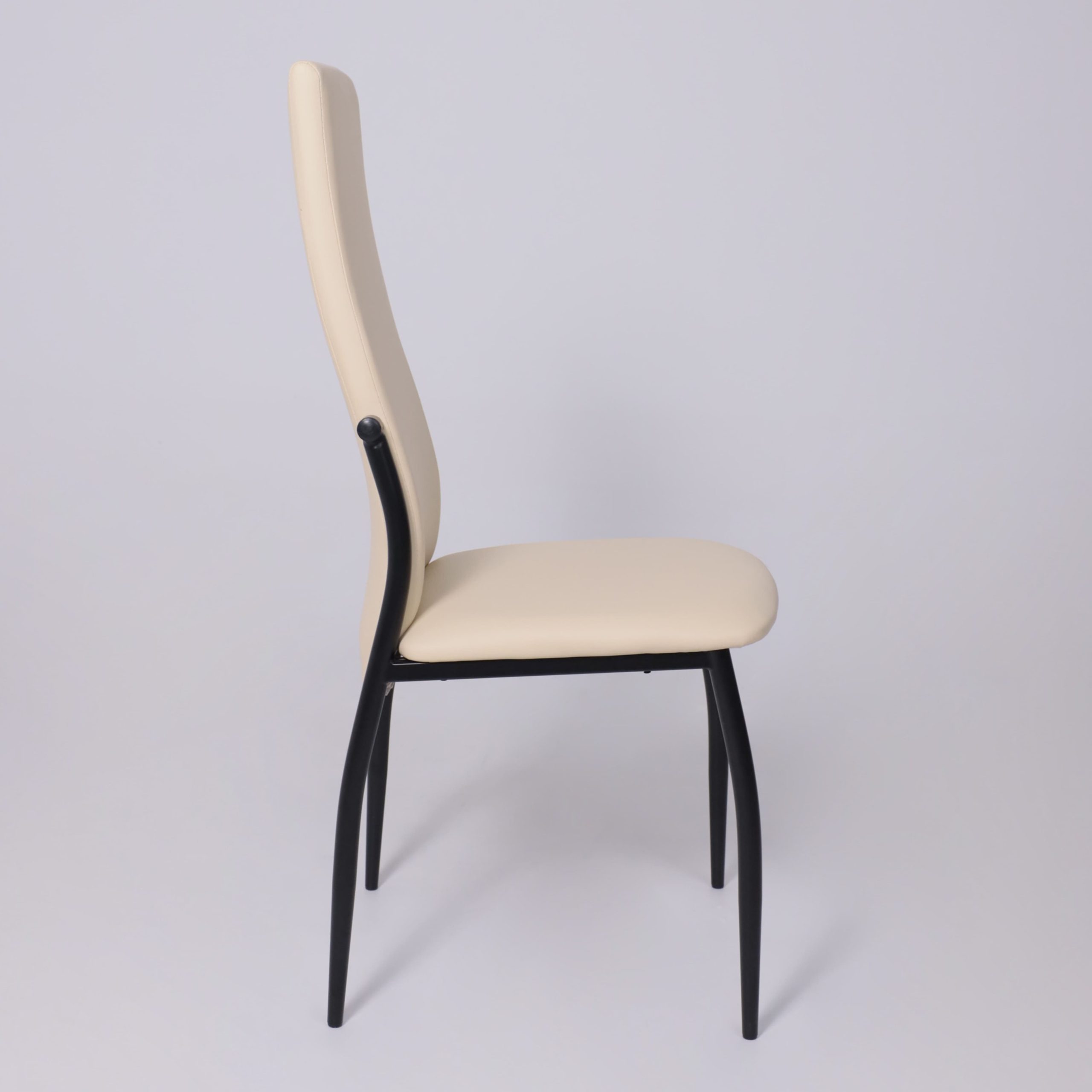 Стул DENVER, экокожа, бежевый TP12/черный