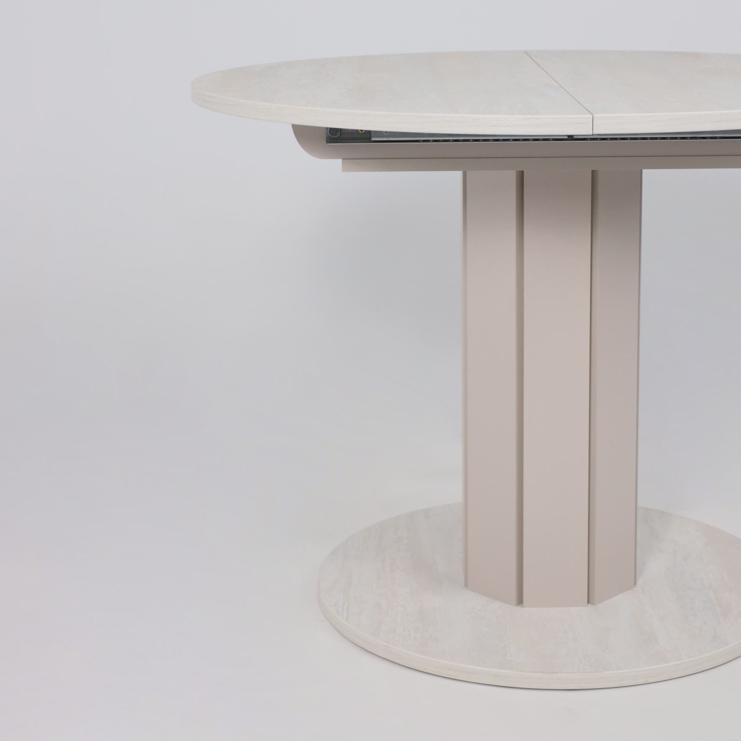 Стол раздвижной на опоре ONTARIO,1000(1300)*760*1000, (ледяное дерево/персидский жемчуг)