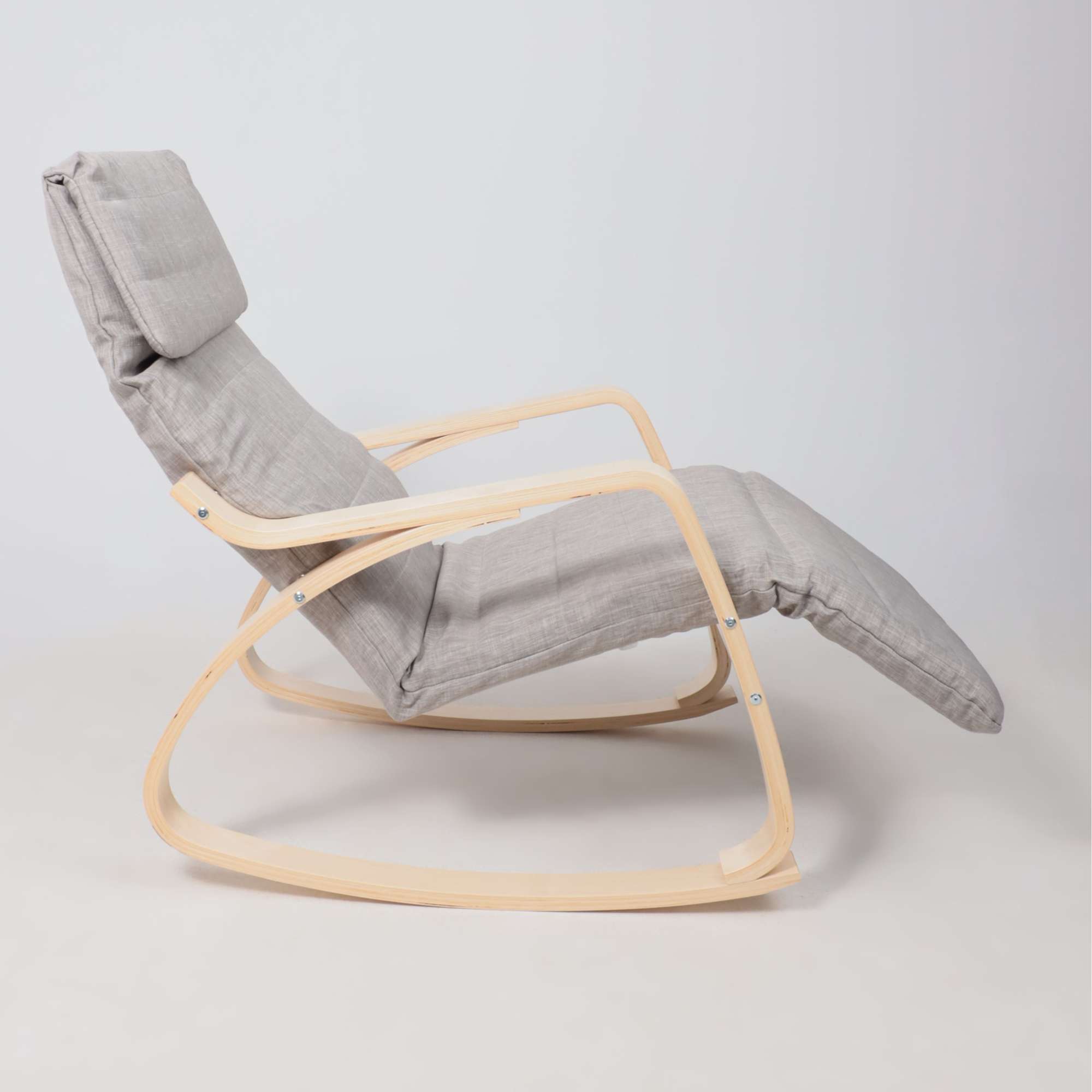 Кресло-качалка SMART, ткань, серый Gray-L