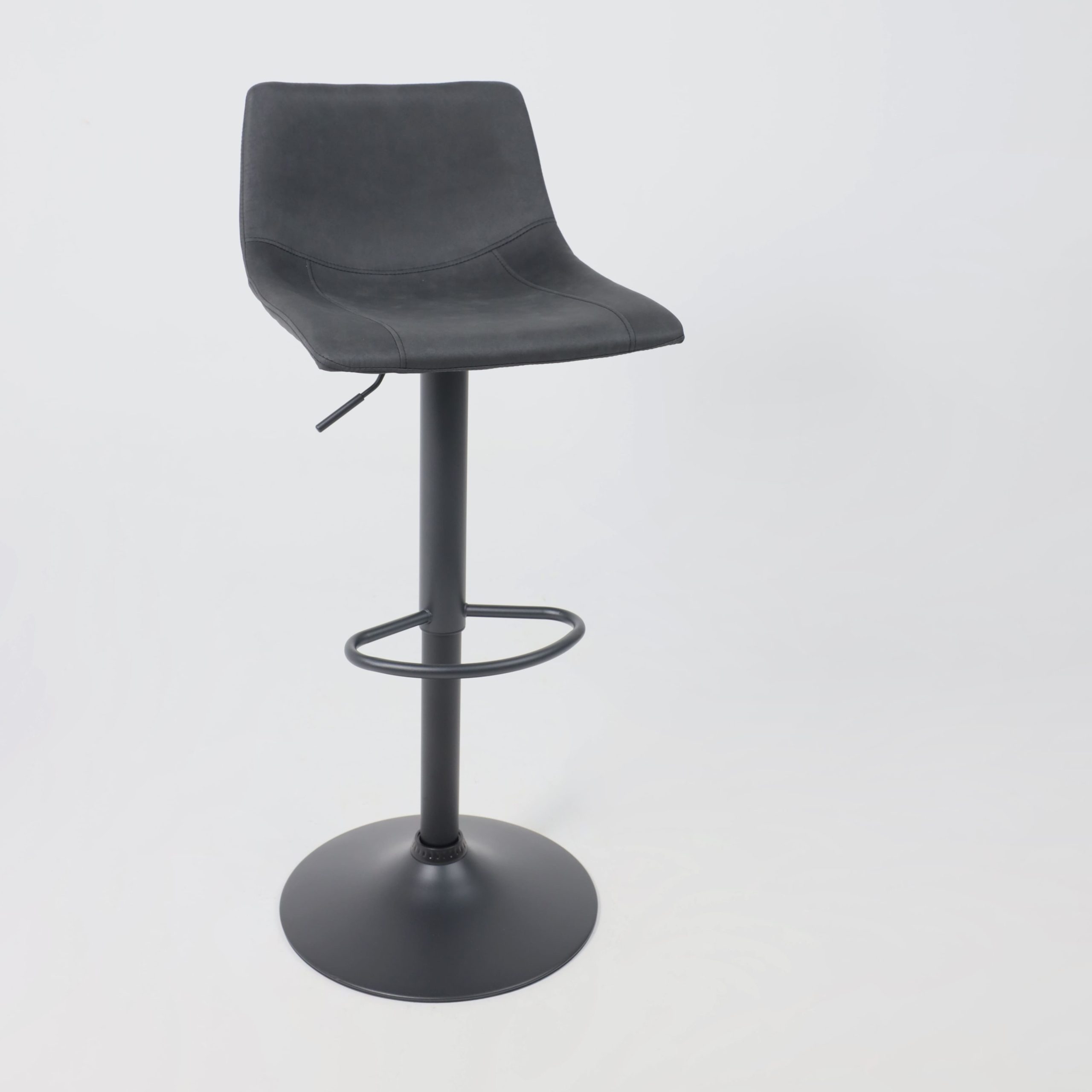 Стул барный BEN, ткань,  черный/черный