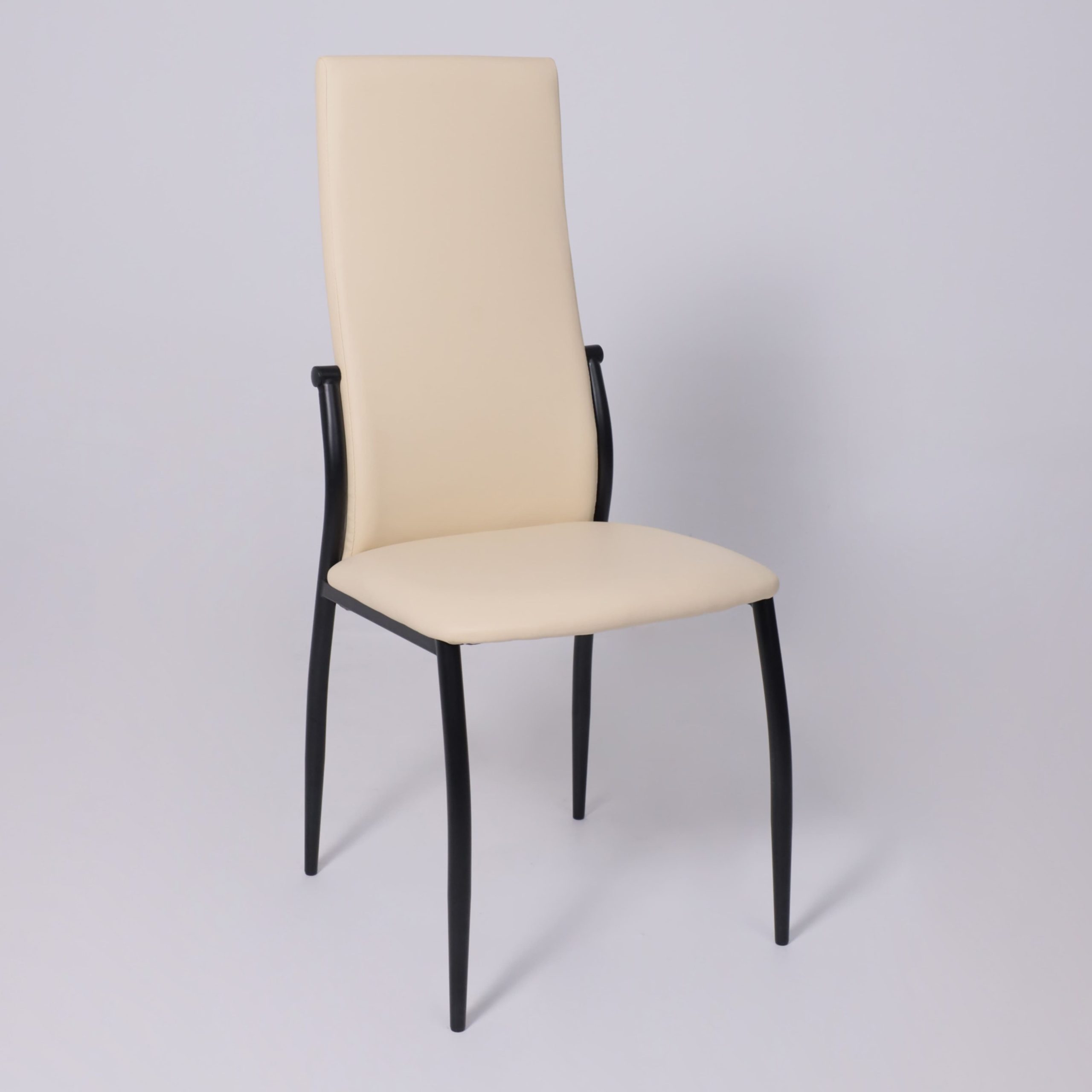 Стул DENVER, экокожа, бежевый TP12/черный