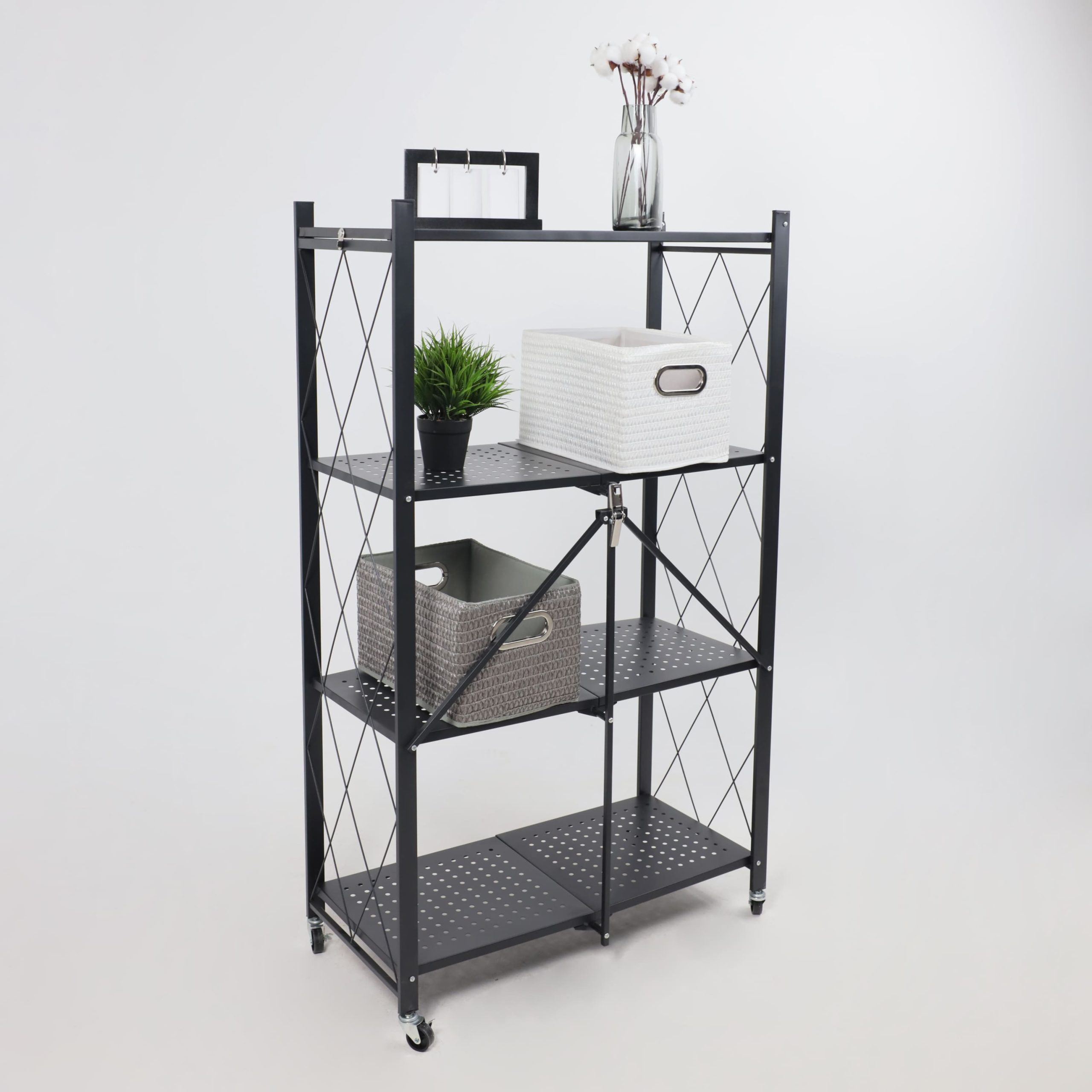 Стеллаж INFINITY, 700*340*1230мм, черный