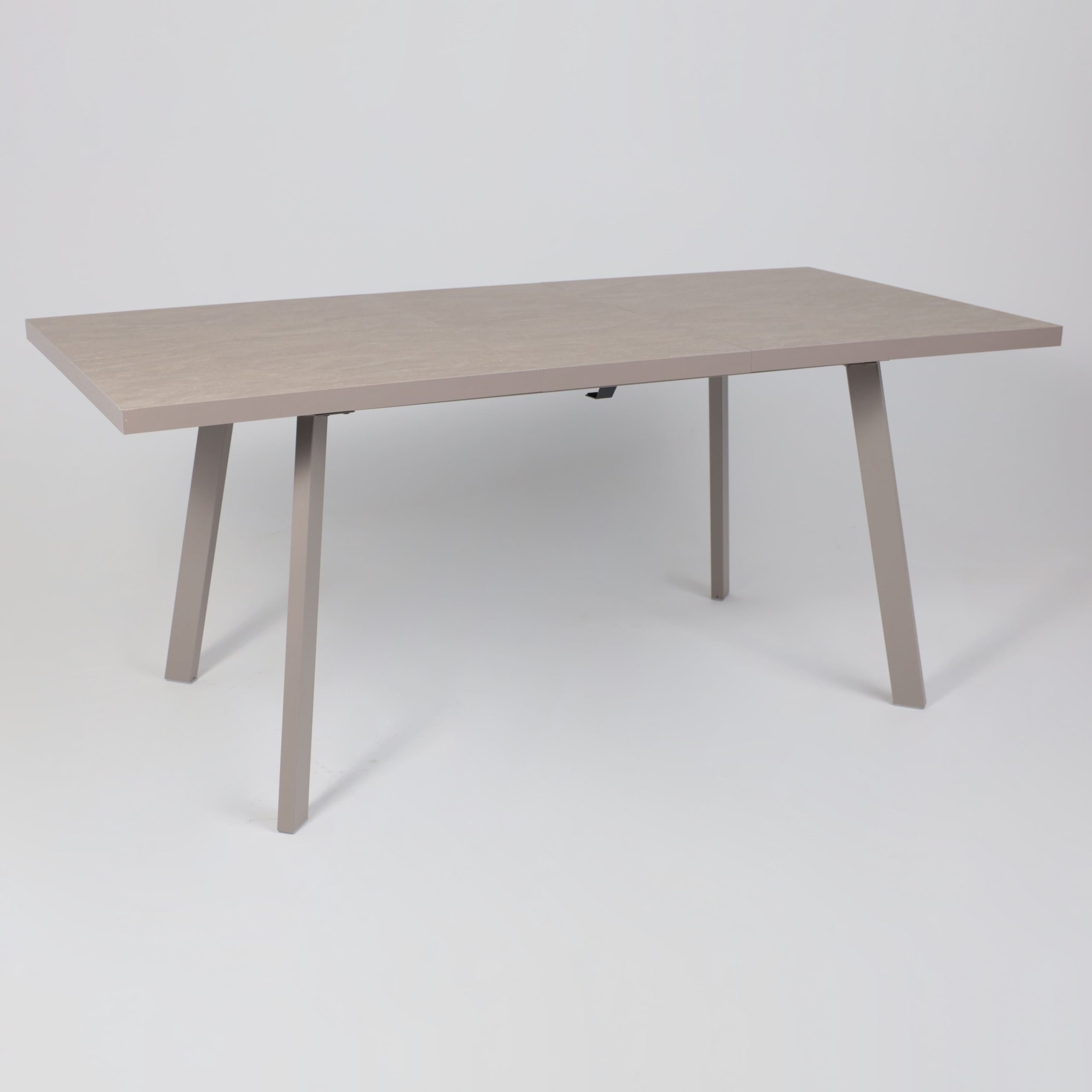 Стол BORG-140, раздвижной 140(180)х85, Бежевый камень-HPL/Капучино