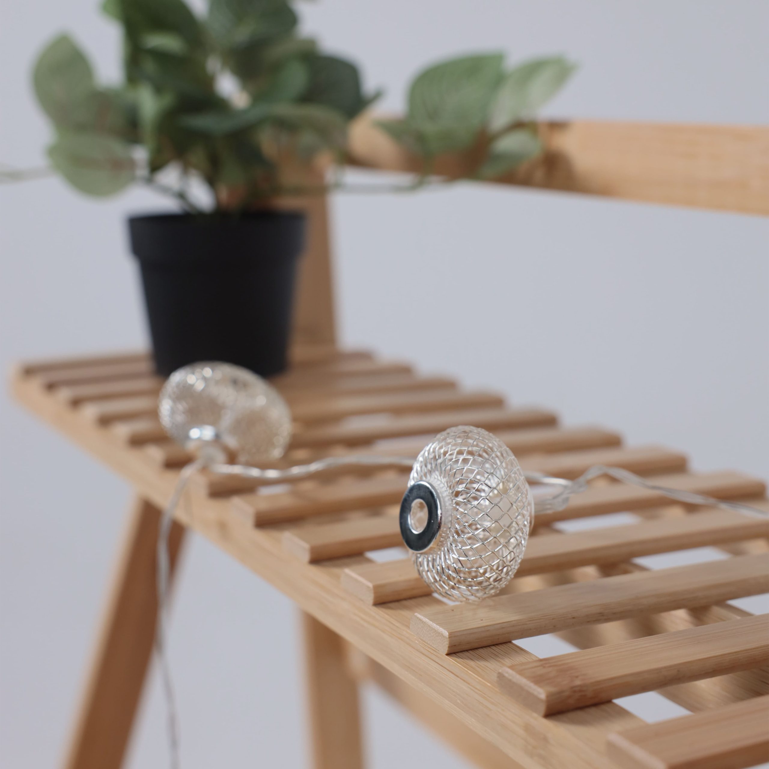 Светодиодная гирлянда AKS тип 3 ( Фонарики 10LED, 1.65м,  2АА )