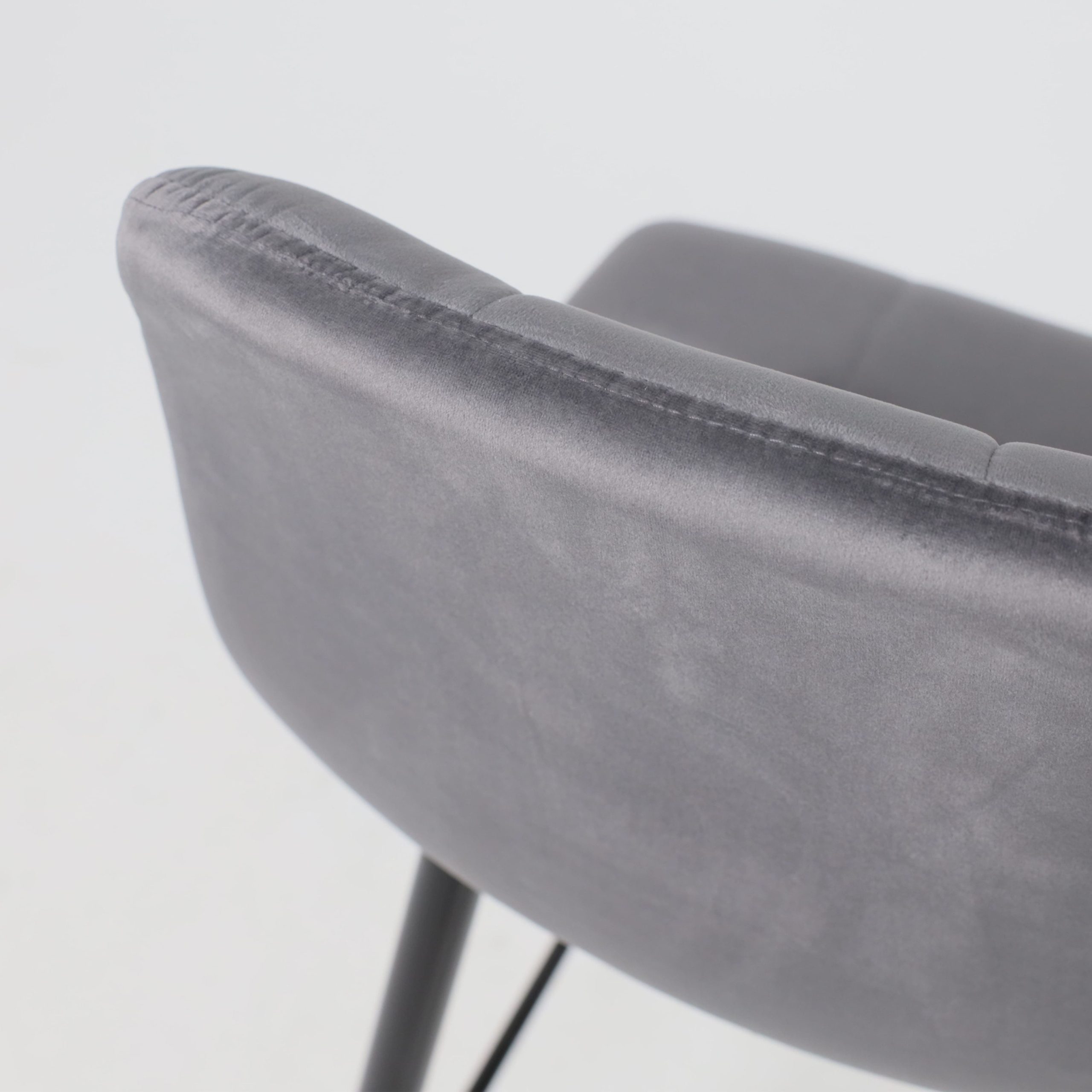 Стул STELLA, барный, серый велюр HLR21/черный