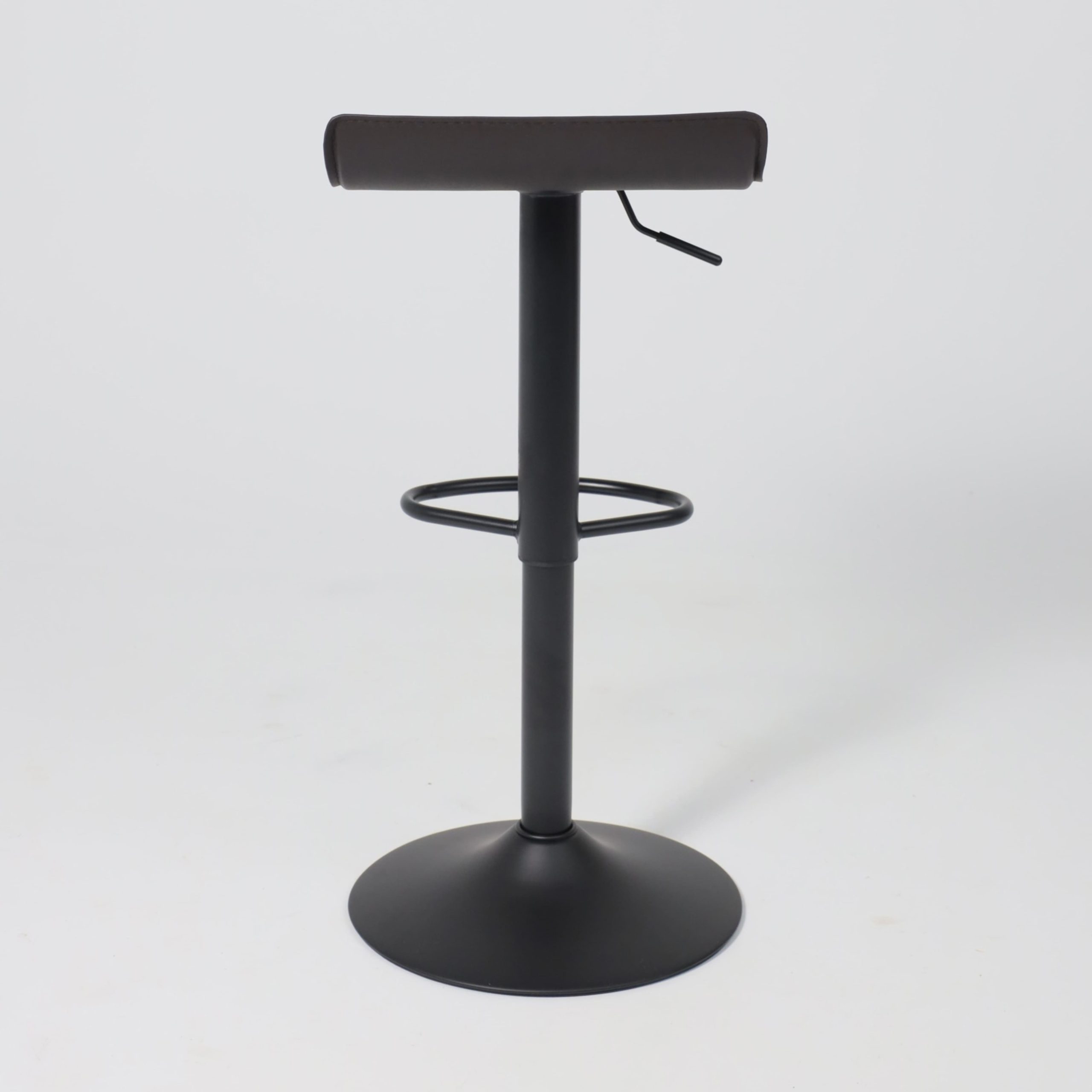 Стул барный SLIM, экокожа коричневый/черный