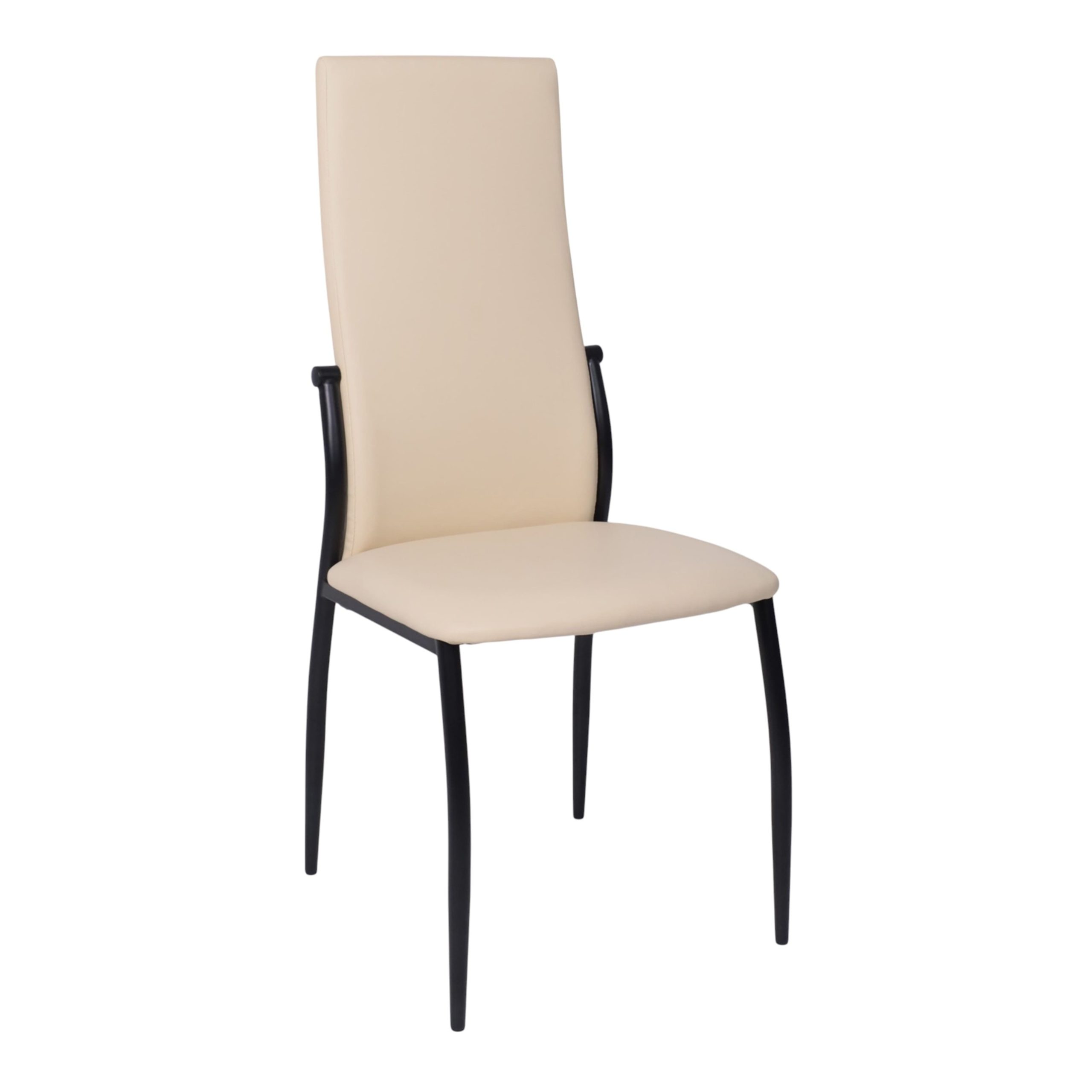 Стул DENVER, экокожа, бежевый TP12/черный