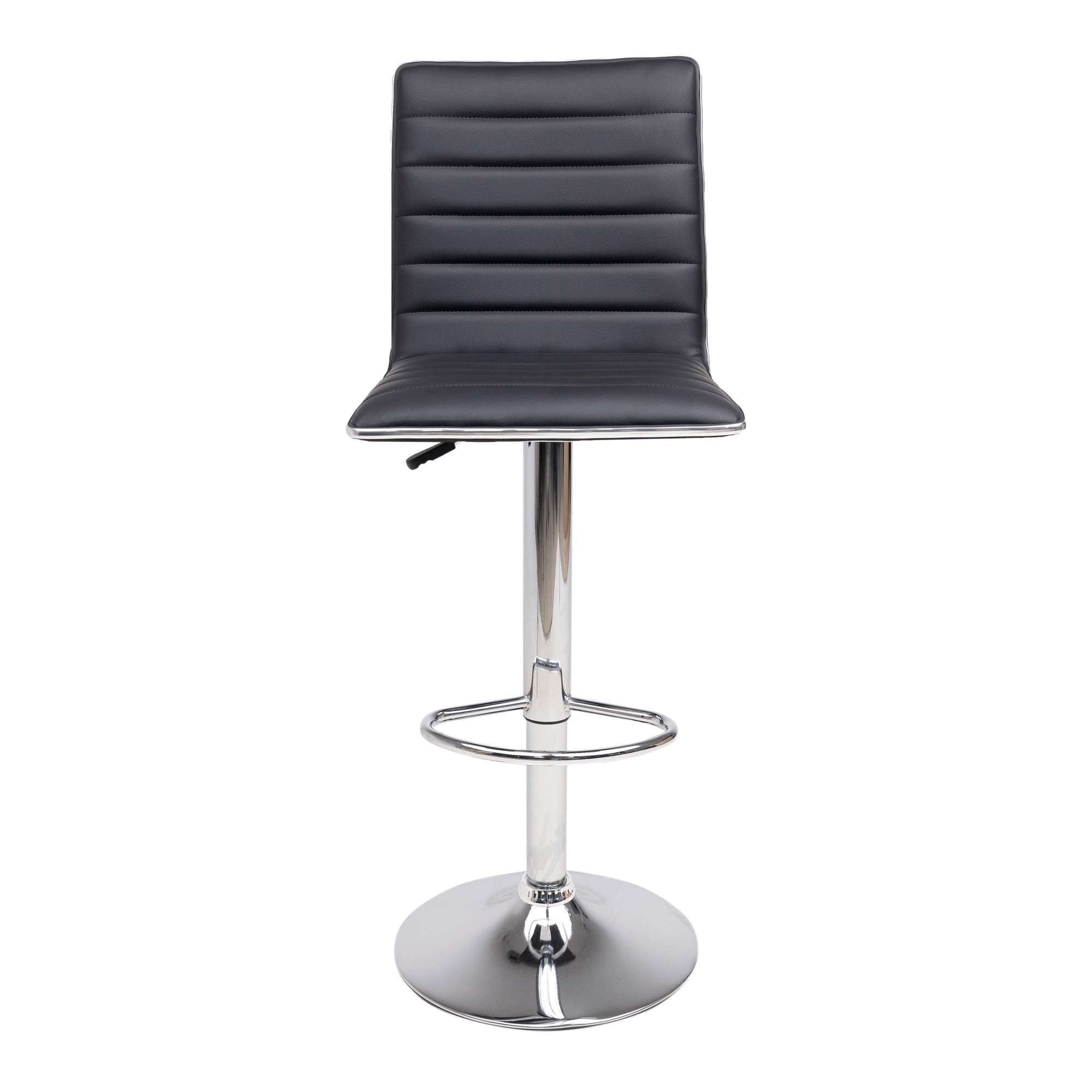 Стул барный DARSY, экокожа, черный/хром