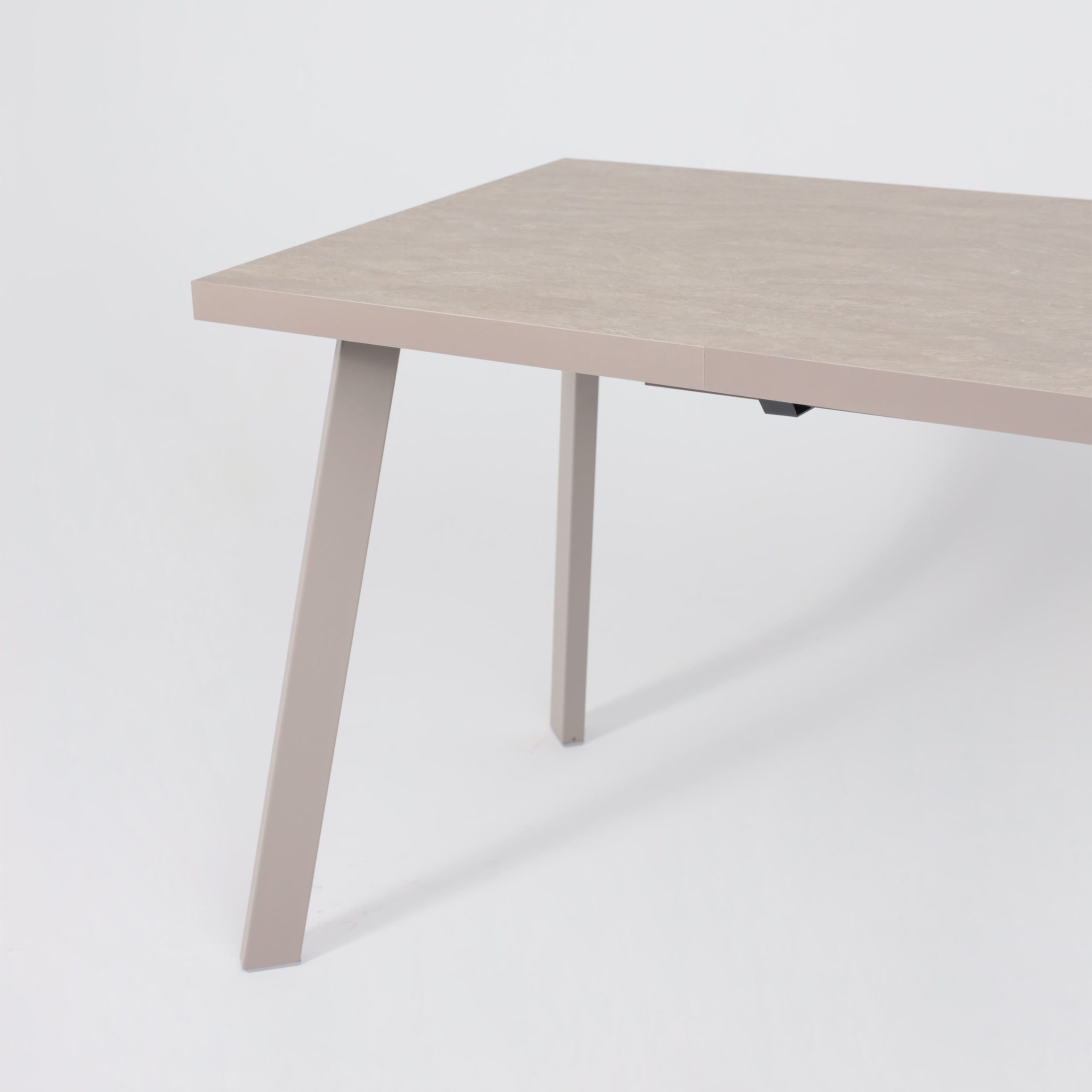 Стол BORG-110, раздвижной 110(142)х70, Бежевый камень-HPL/Капучино