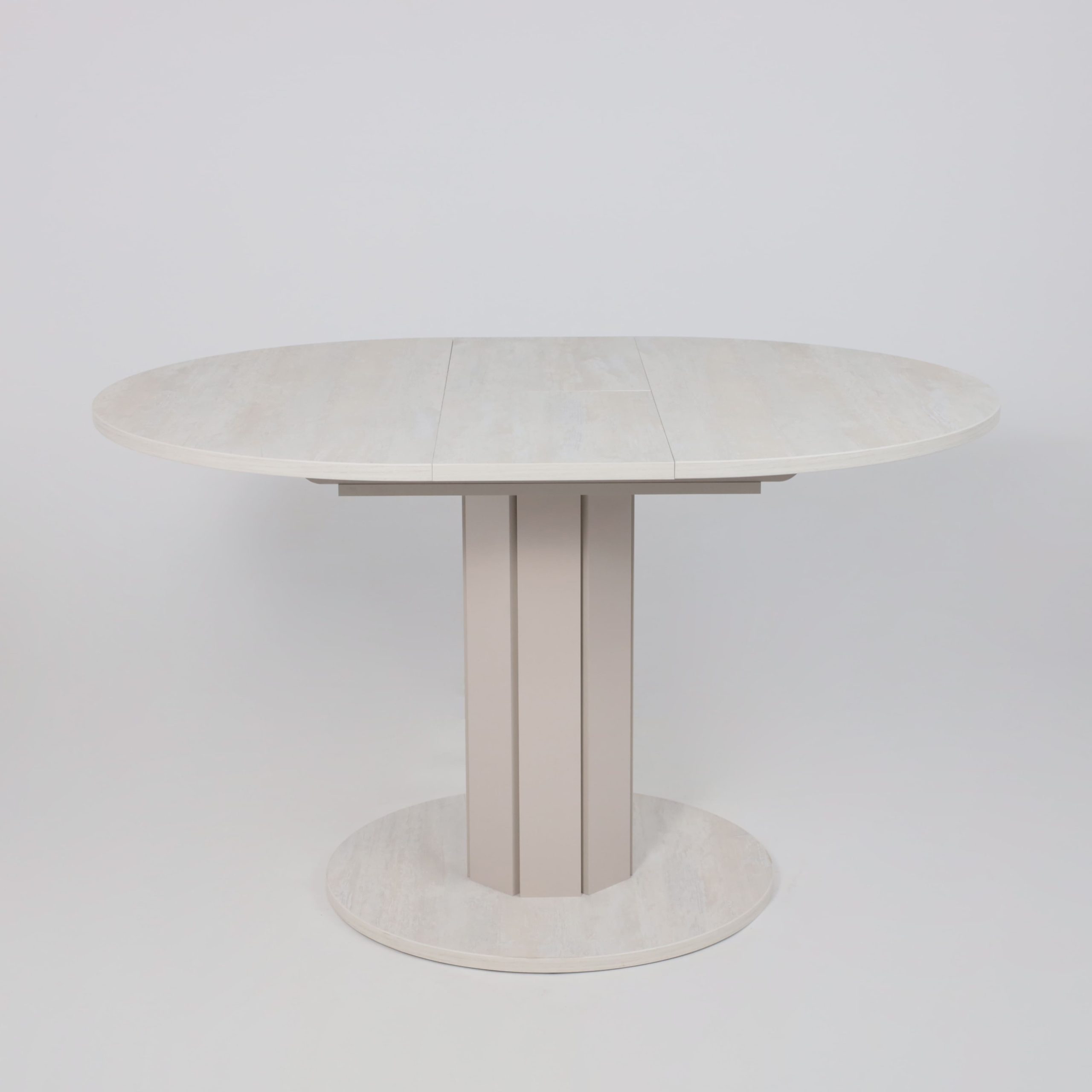 Стол раздвижной на опоре ONTARIO,1000(1300)*760*1000, (ледяное дерево/персидский жемчуг)