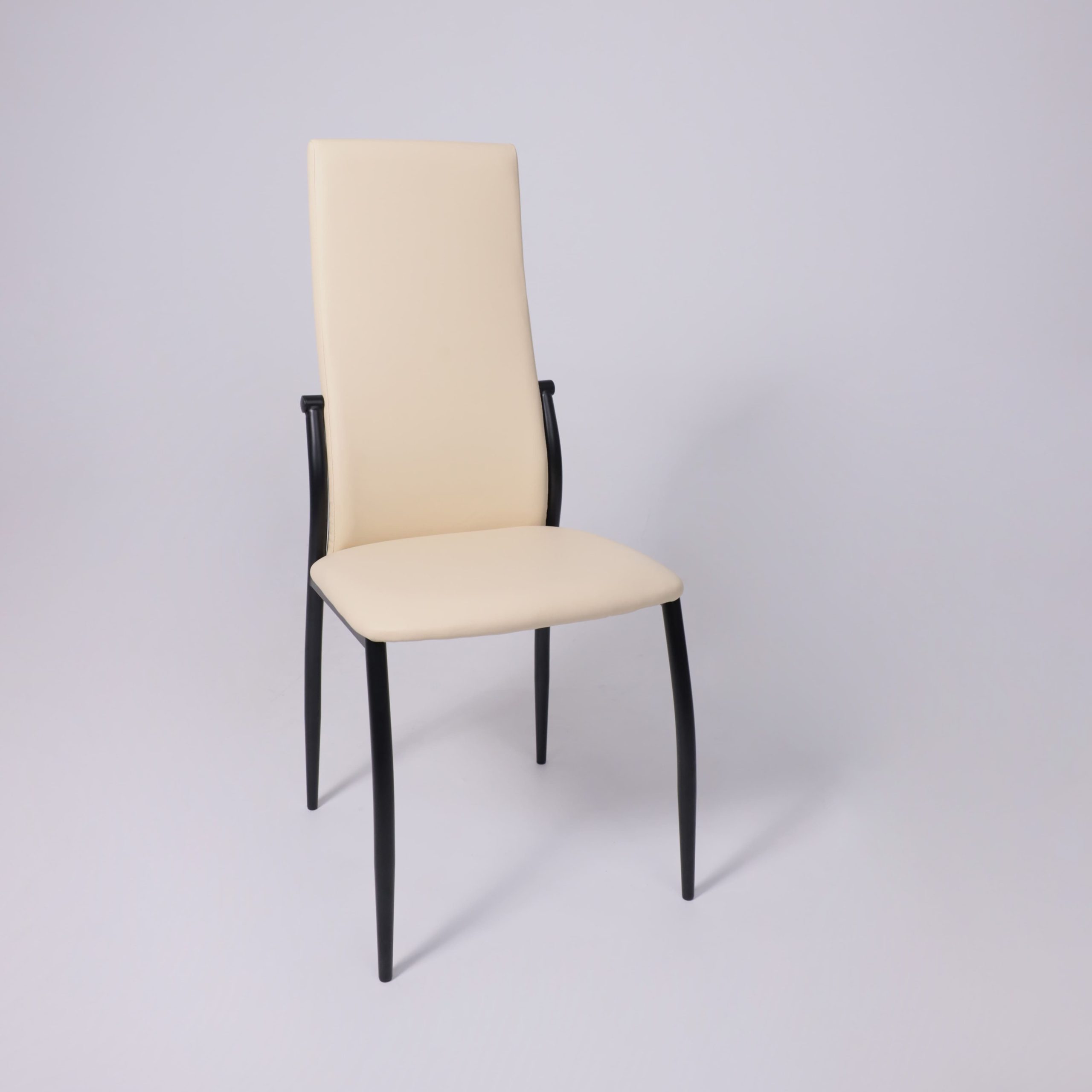 Стул DENVER, экокожа, бежевый TP12/черный