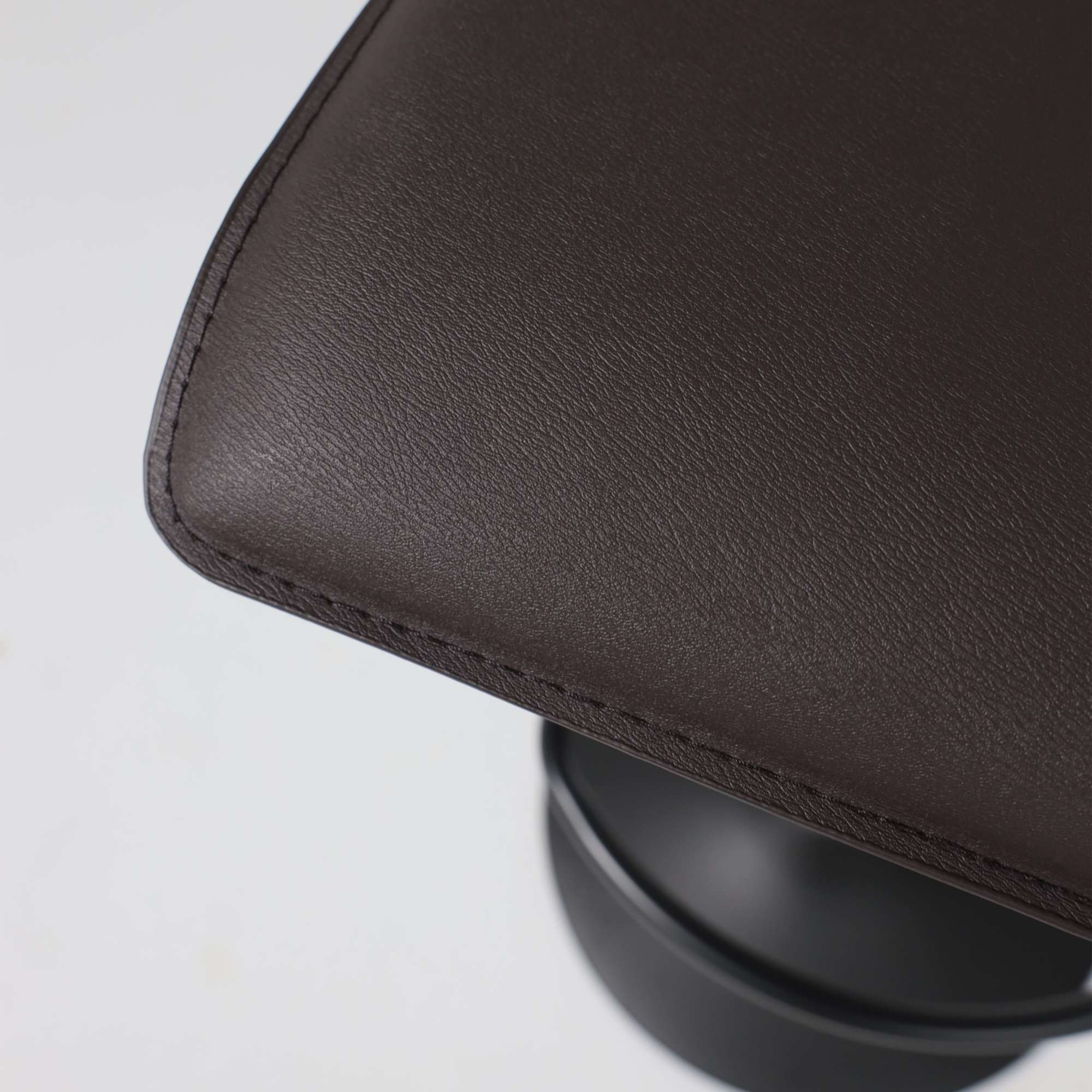 Стул барный SLIM, экокожа коричневый/черный