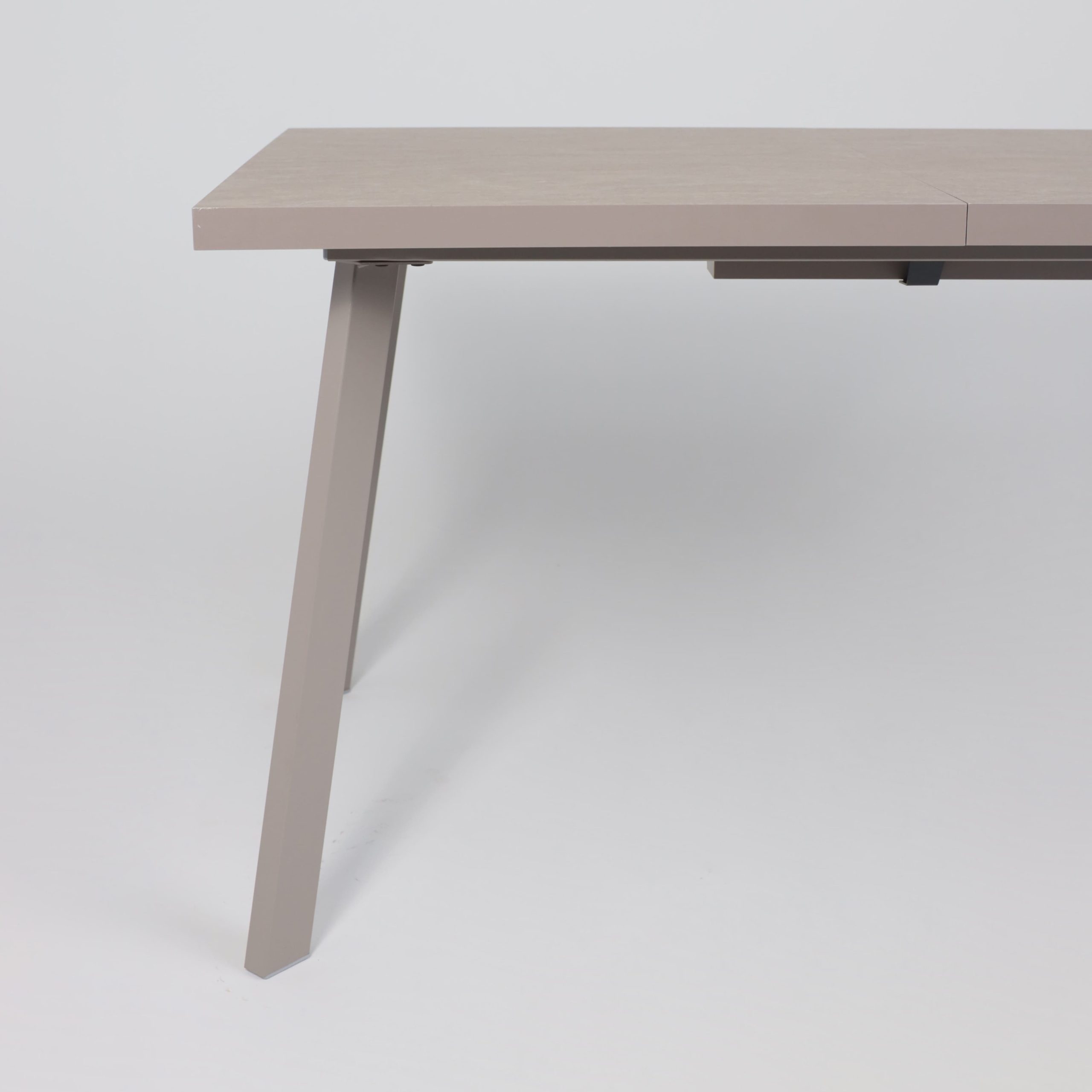 Стол BORG-140, раздвижной 140(180)х85, Бежевый камень-HPL/Капучино