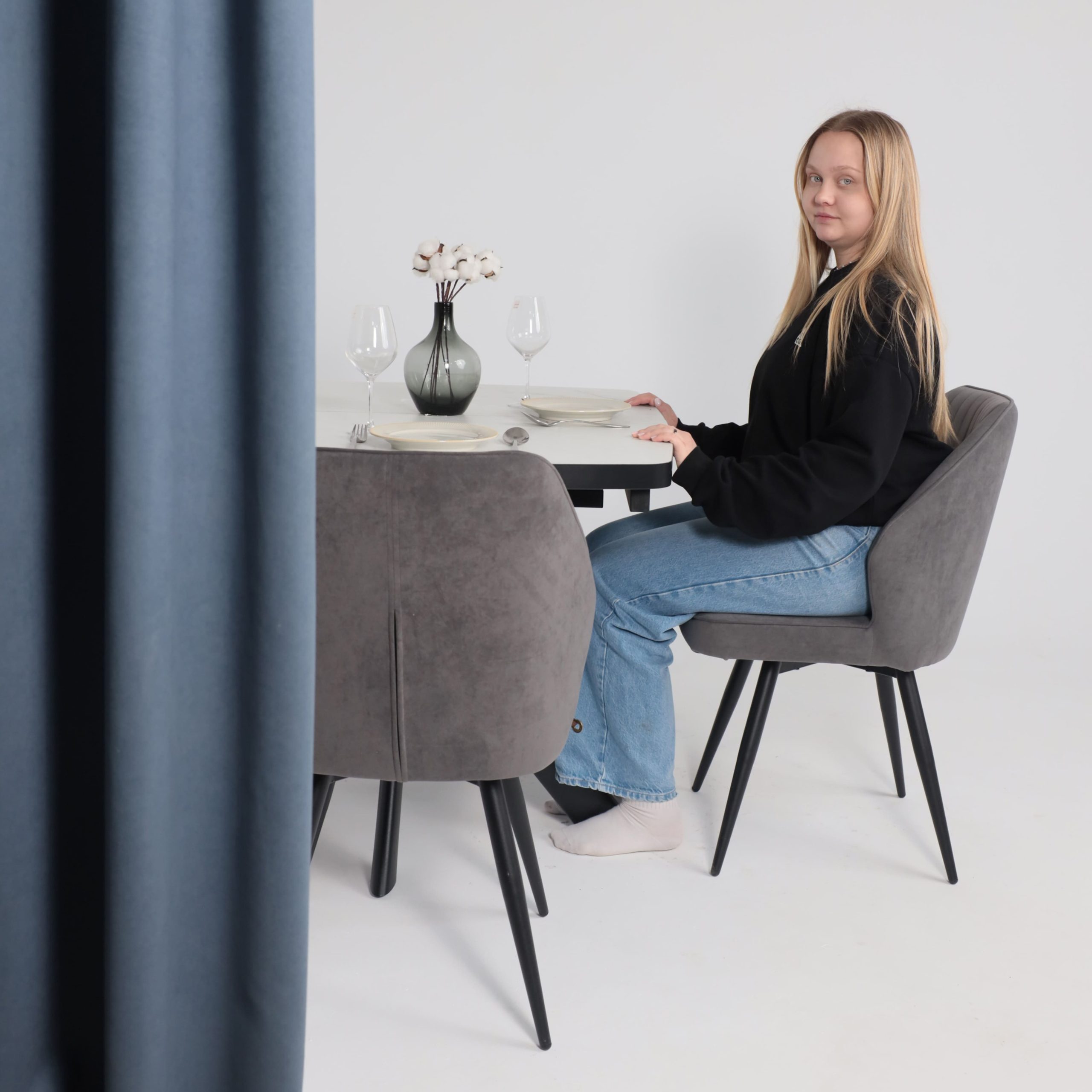 Стул MICHAEL-R1 360, b28 ANTRACITE LUXчерный