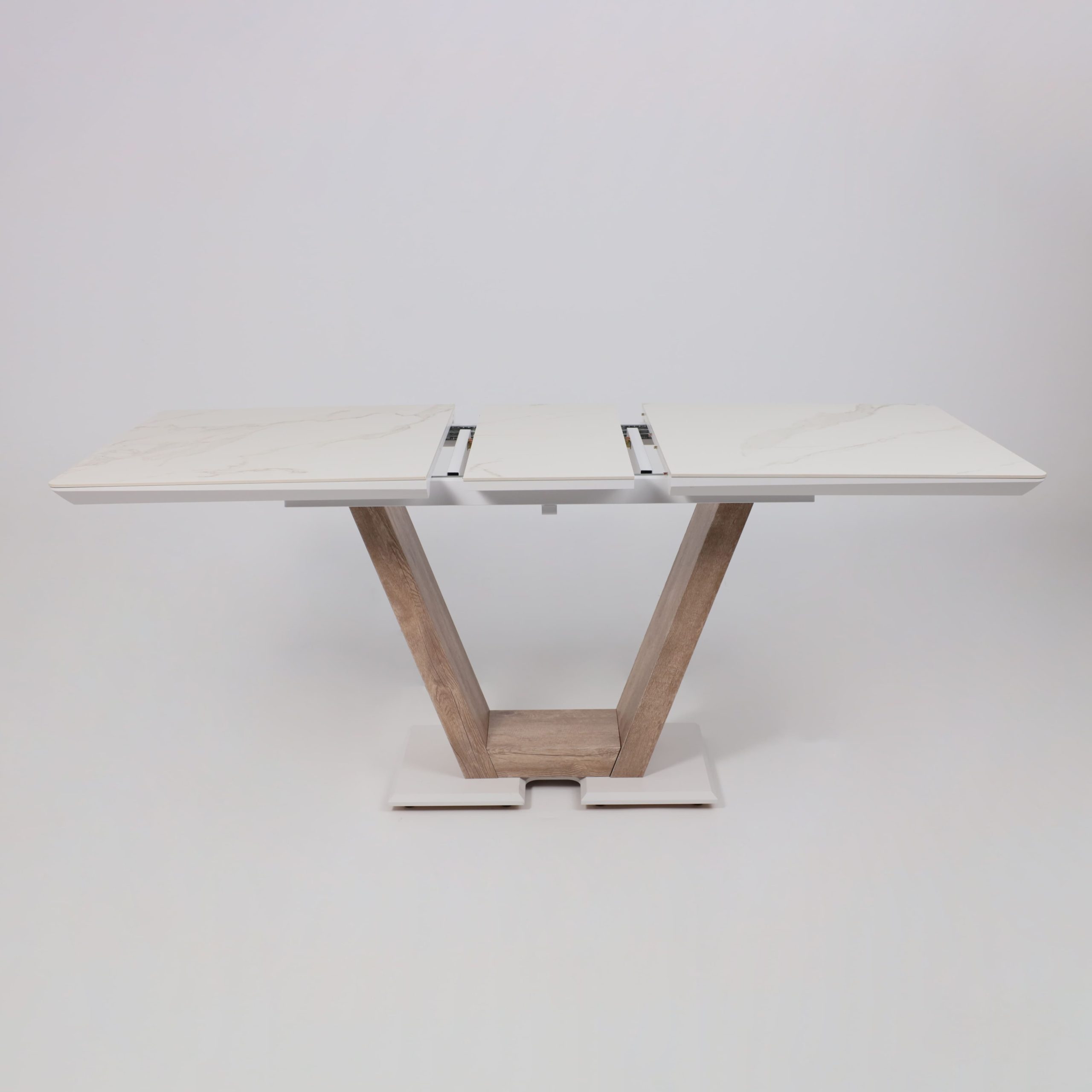 Стол ТОРОНТО, керамика 0 кат. 1400(1715)*800, Камень белый Greys white/Ель умбра