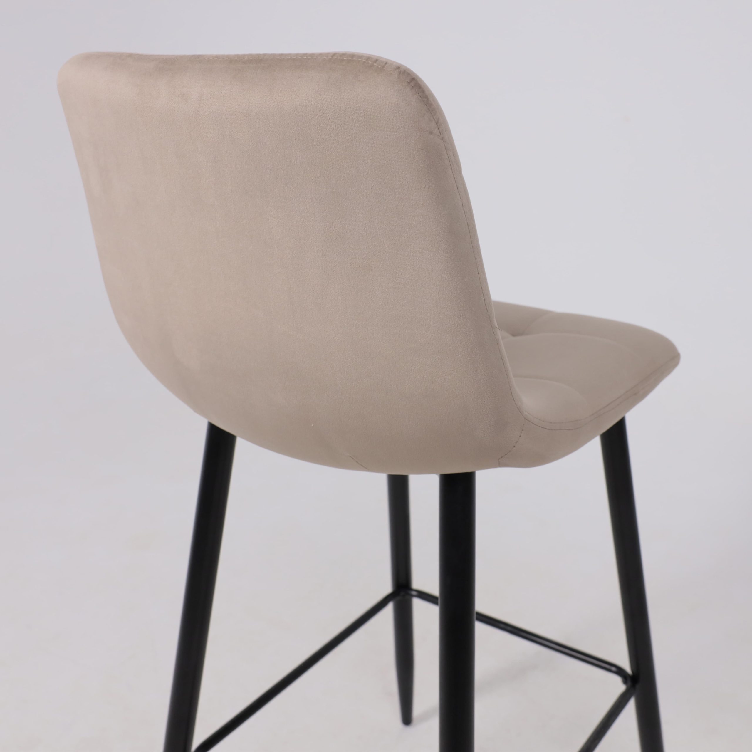 Стул STELLA, барный, бежевый велюр HLR08/черный