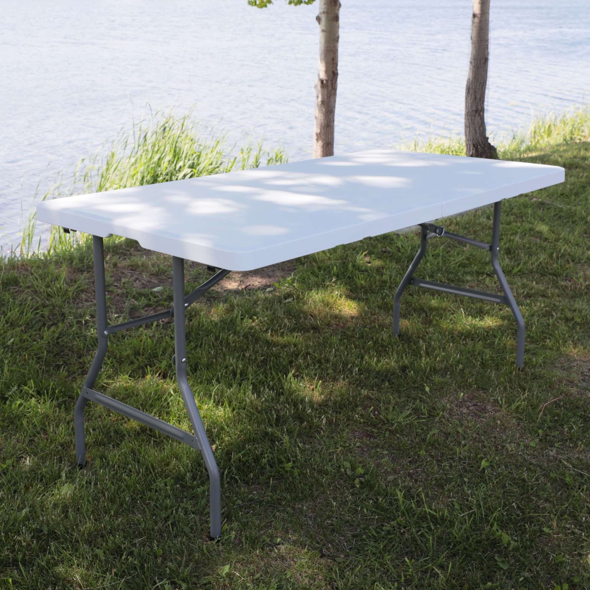 Стол складной 180*75,5*73, белый