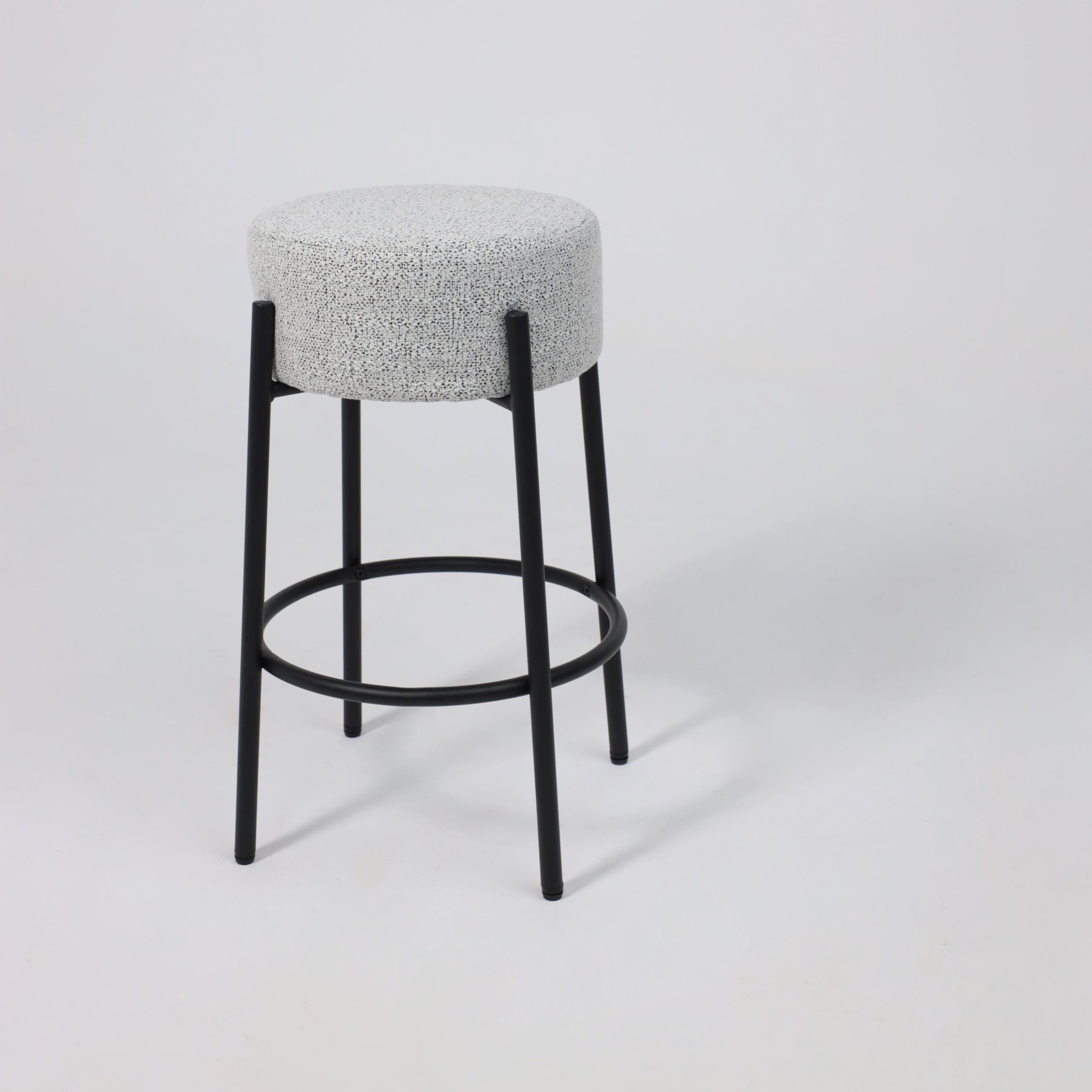 Стул барный BOB, серый лен AJ3013-1/черный