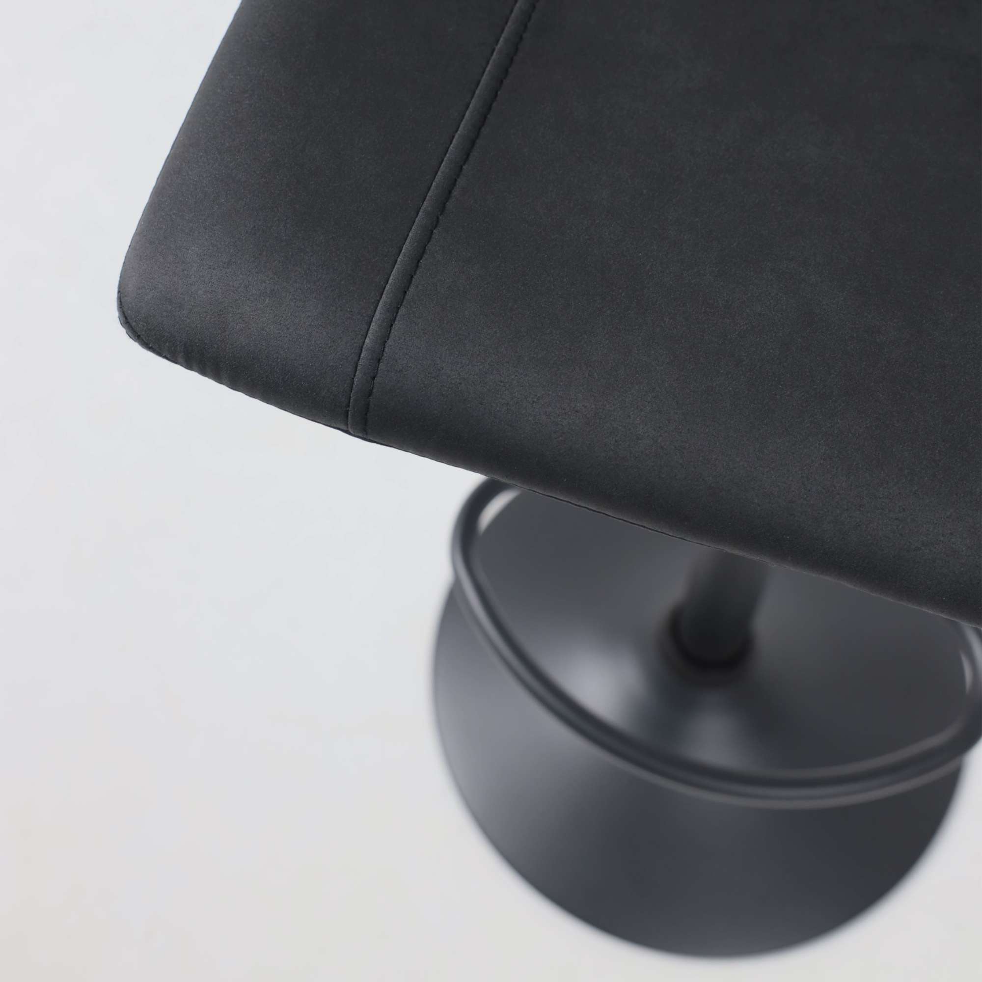 Стул барный BEN, ткань,  черный/черный