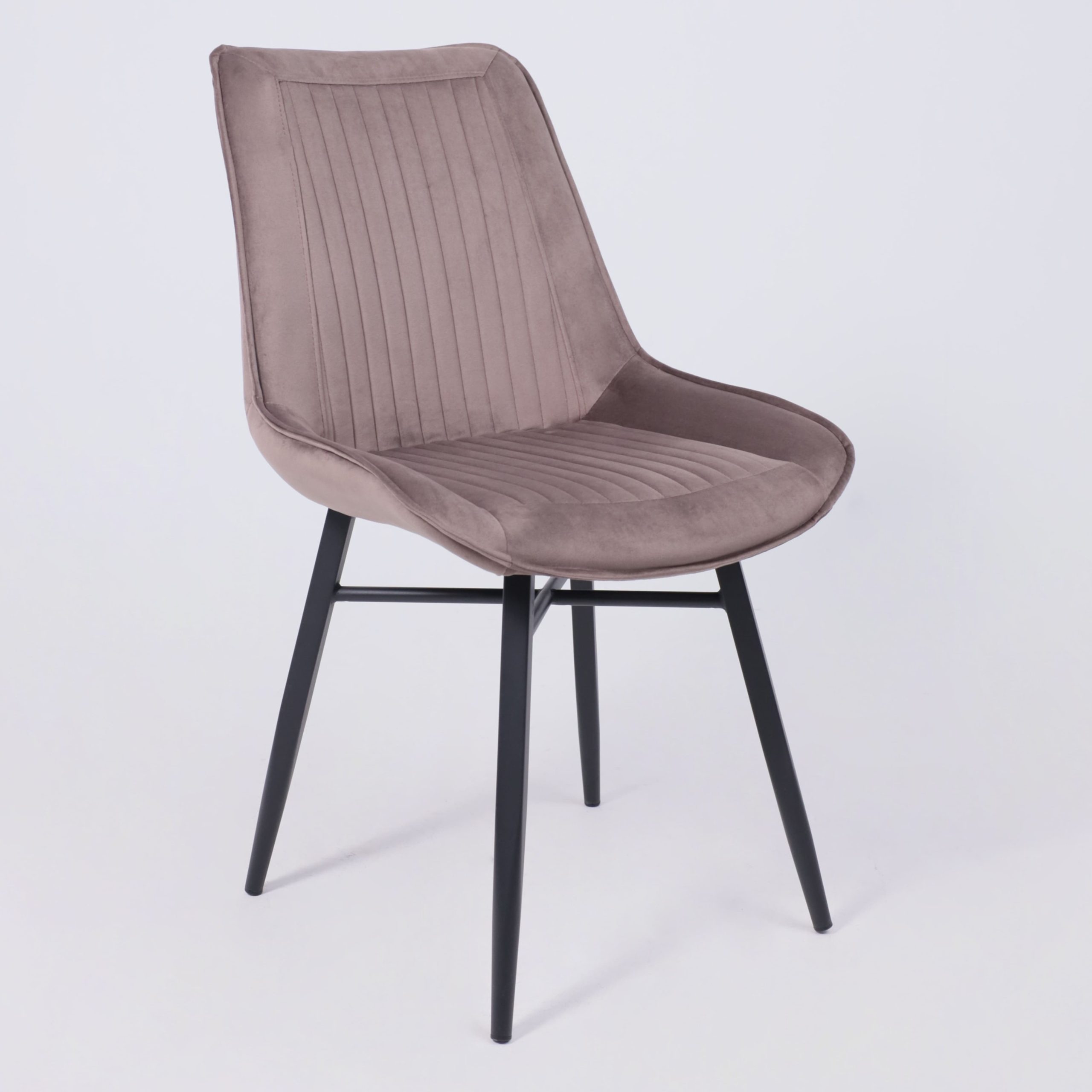 Стул Devis, бежевый велюр Bluvel 38/черный