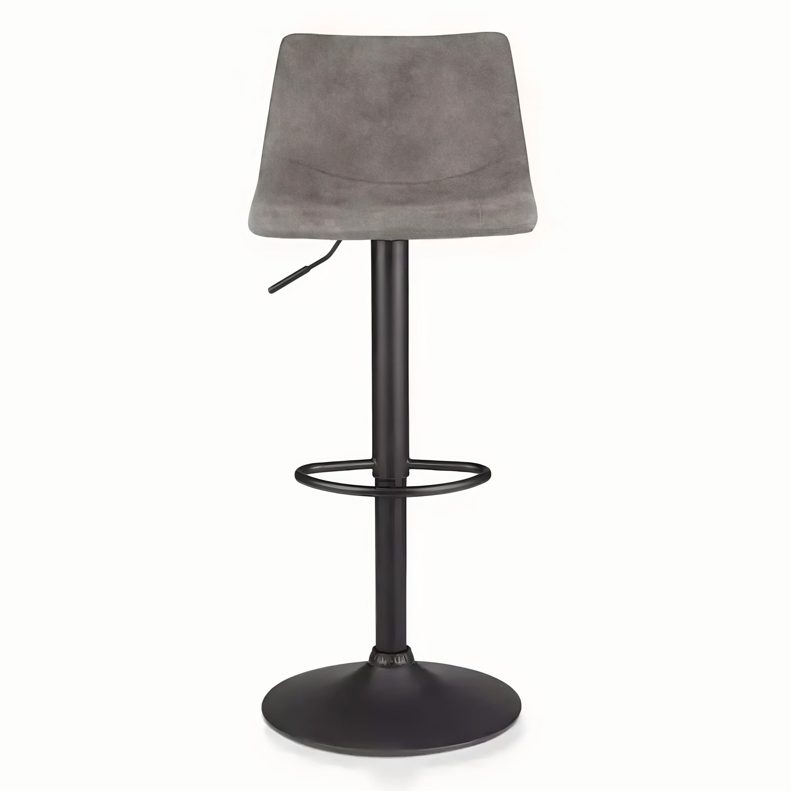 Стул барный BEN, ткань, серый/черный