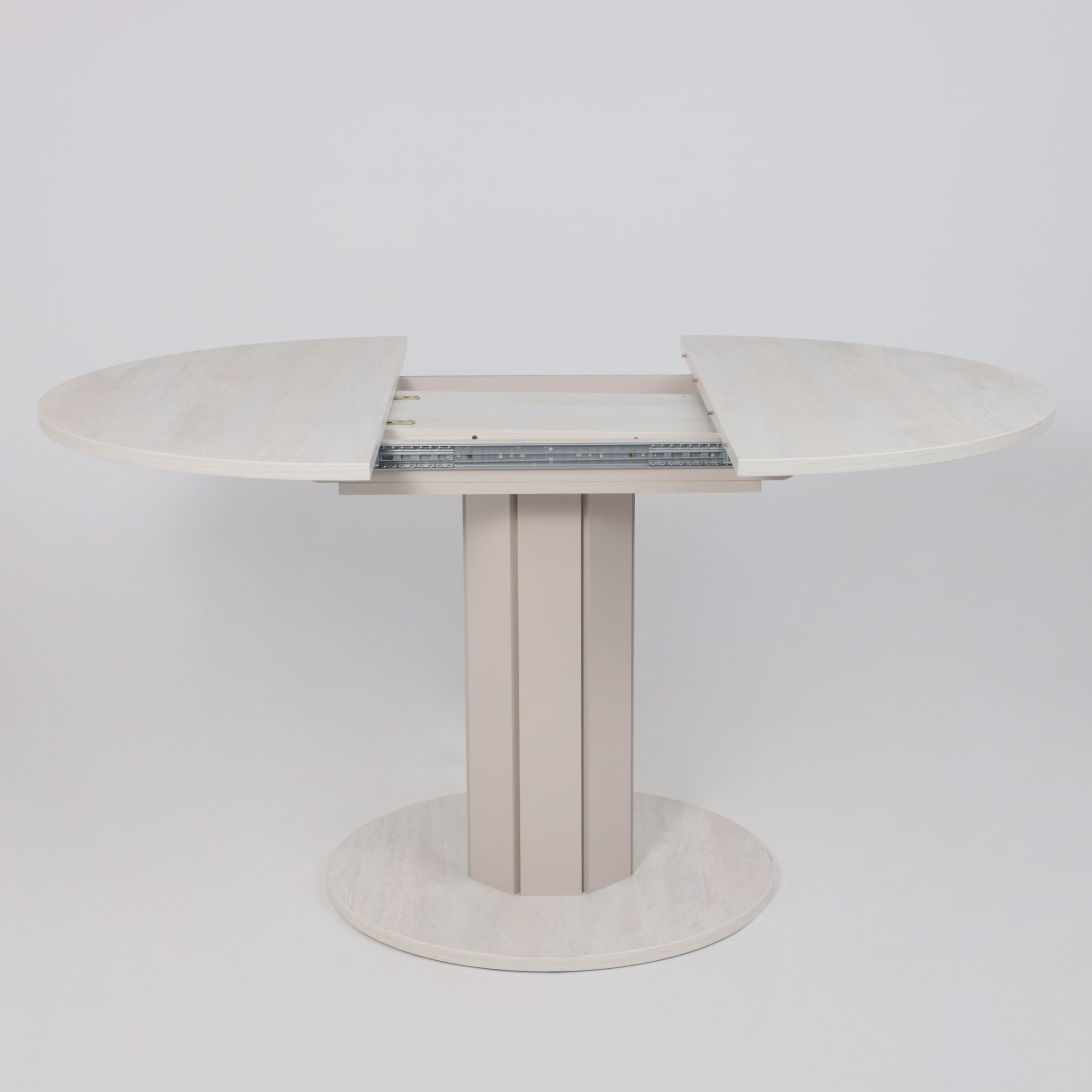 Стол раздвижной на опоре ONTARIO,1000(1300)*760*1000, (ледяное дерево/персидский жемчуг)