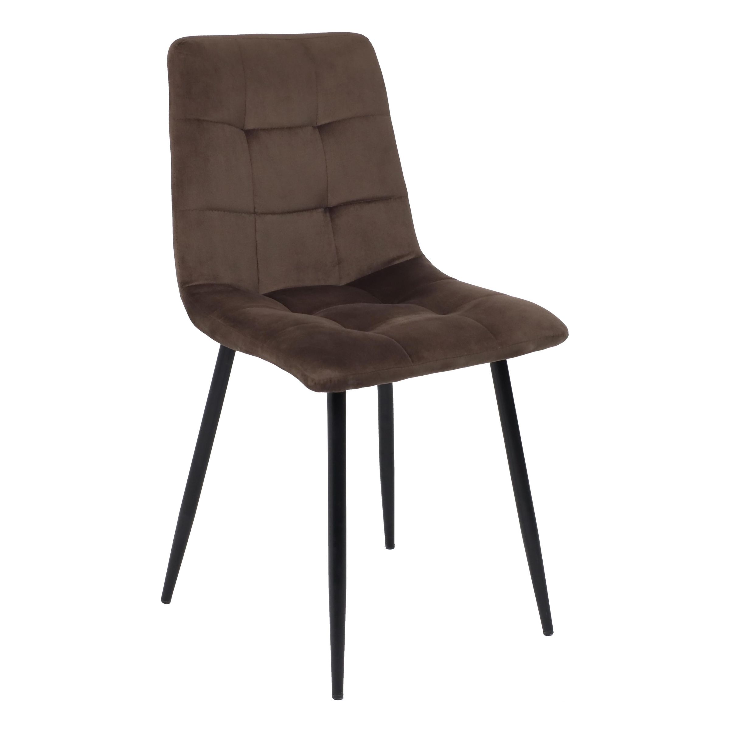 Стул DALLAS, темно-бежевый велюр 38/черный