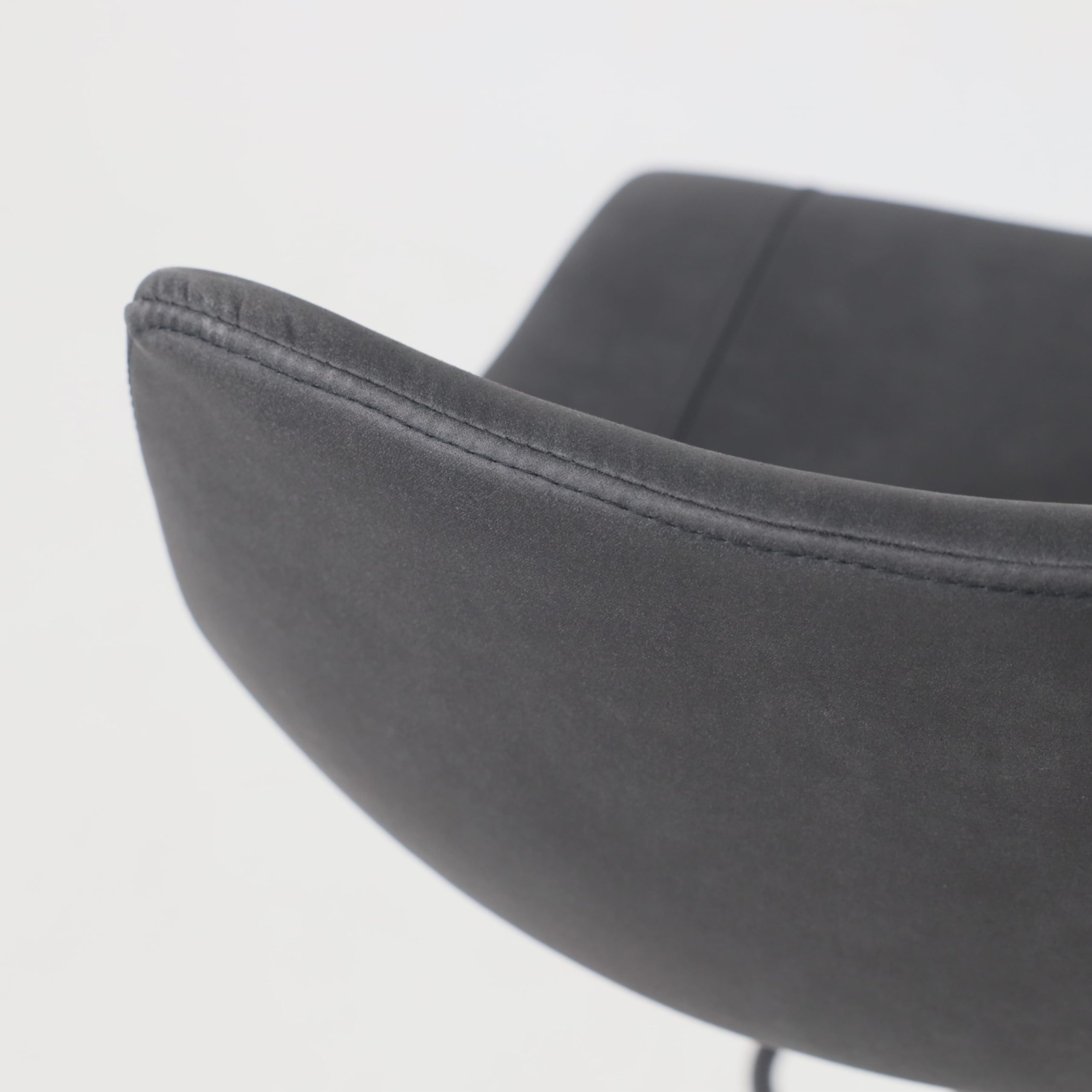 Стул барный BEN, ткань,  черный/черный