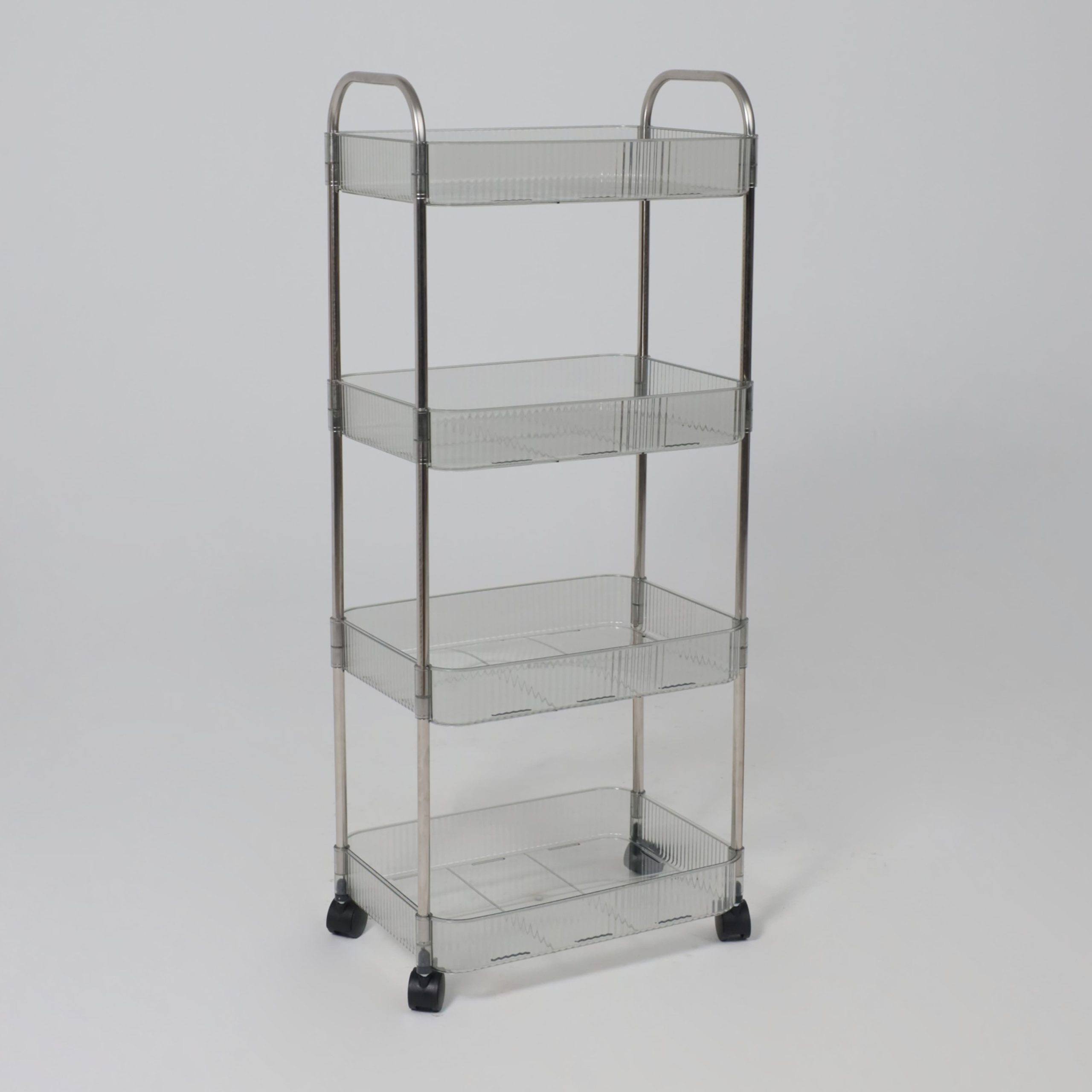 Этажерка FOKA, прозрачный дымчатый