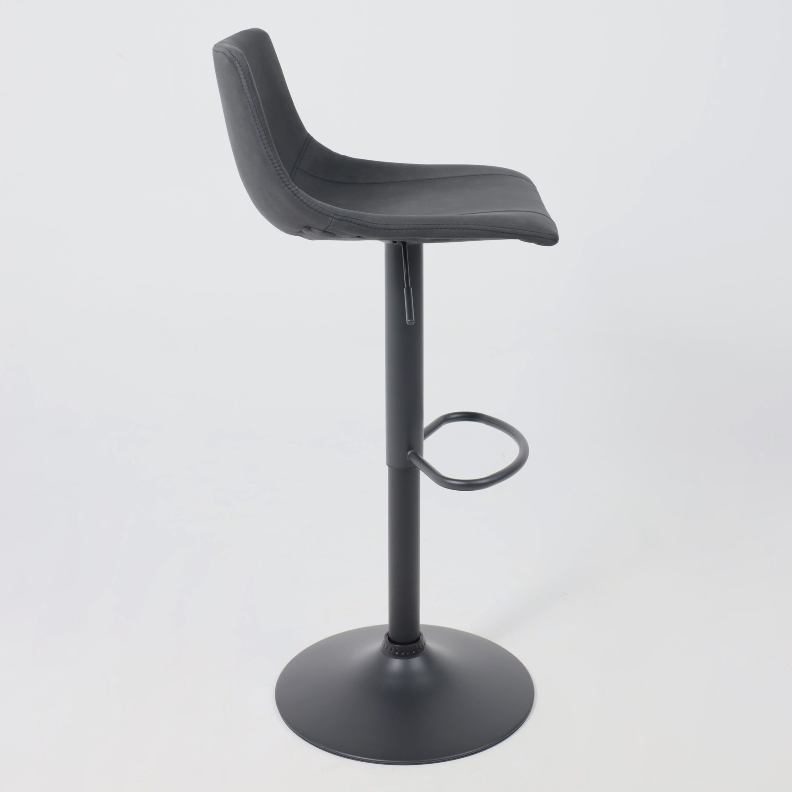 Стул барный BEN, ткань,  черный/черный