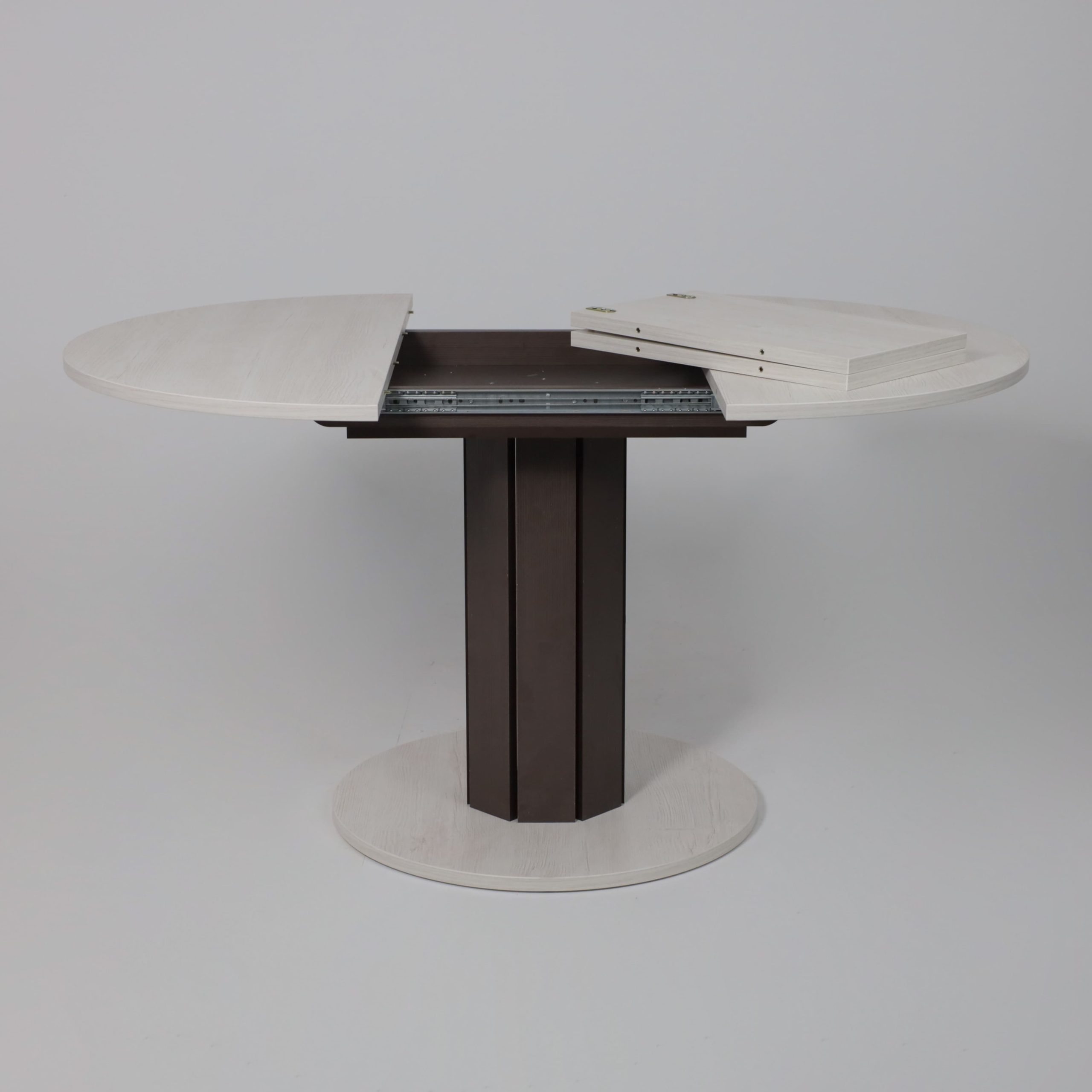 Стол раздвижной на опоре ONTARIO,1000(1300)*760*1000, (сосна каньон/коричневый)