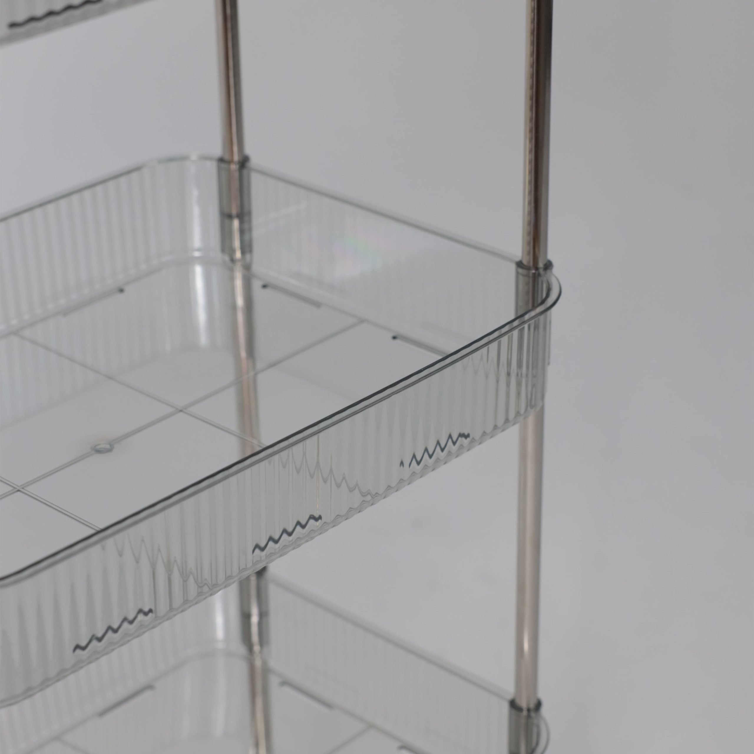 Этажерка FOKA, прозрачный дымчатый