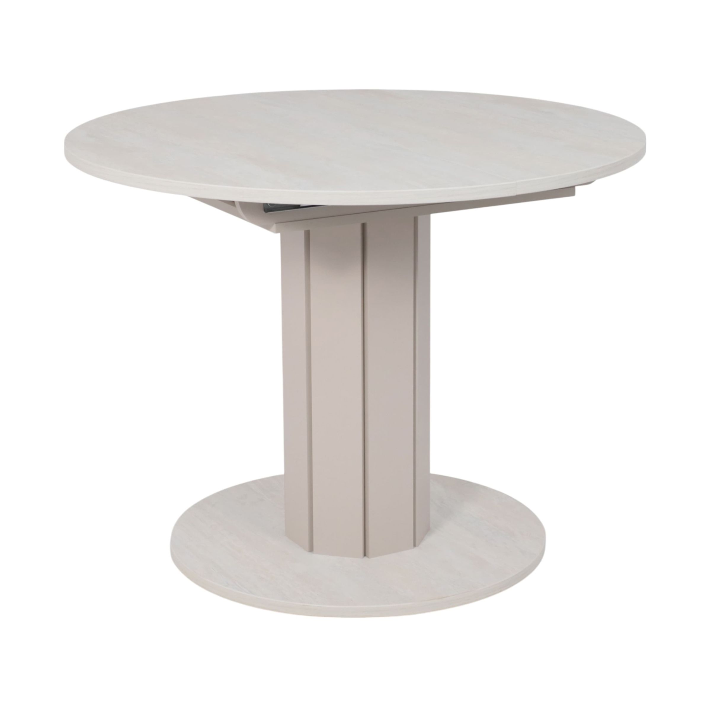 Стол раздвижной на опоре ONTARIO,1000(1300)*760*1000, (ледяное дерево/персидский жемчуг)