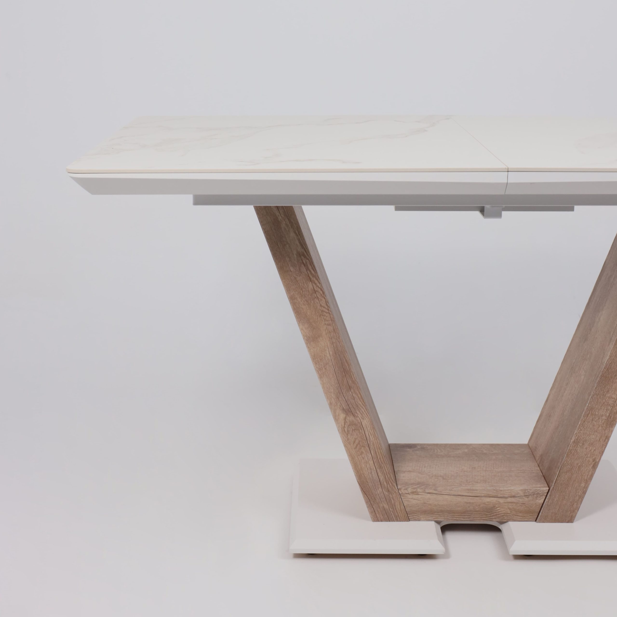 Стол ТОРОНТО, керамика 0 кат. 1400(1715)*800, Камень белый Greys white/Ель умбра