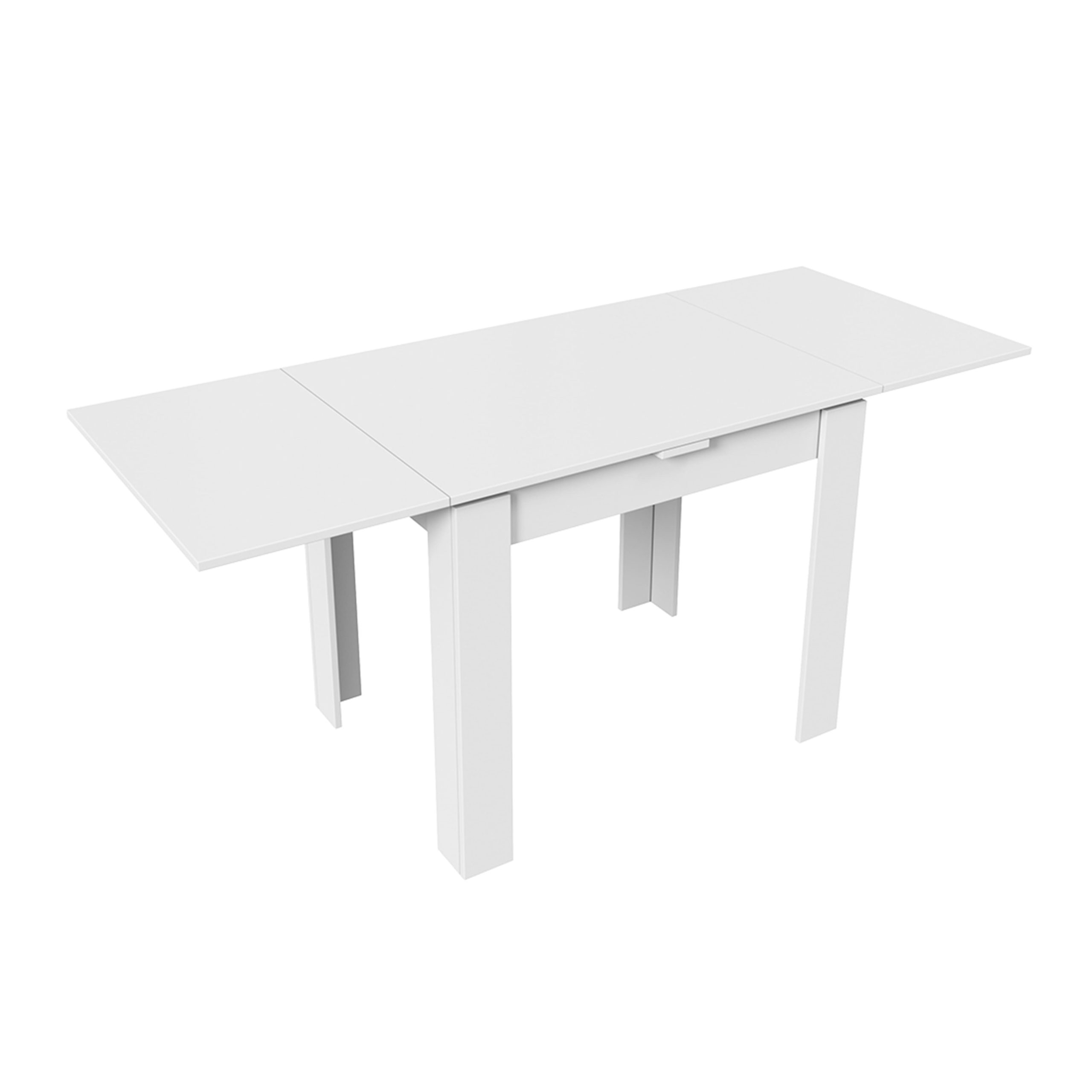 Стол раздвижной ПРОМО Тип 3, 900(1698)*670, белый/белый